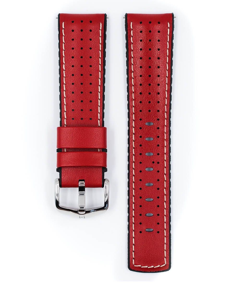 Watch strap deer tiger calfskin rubber 18 mm, 20, 21 mm, 22 mm, 24 mm DE