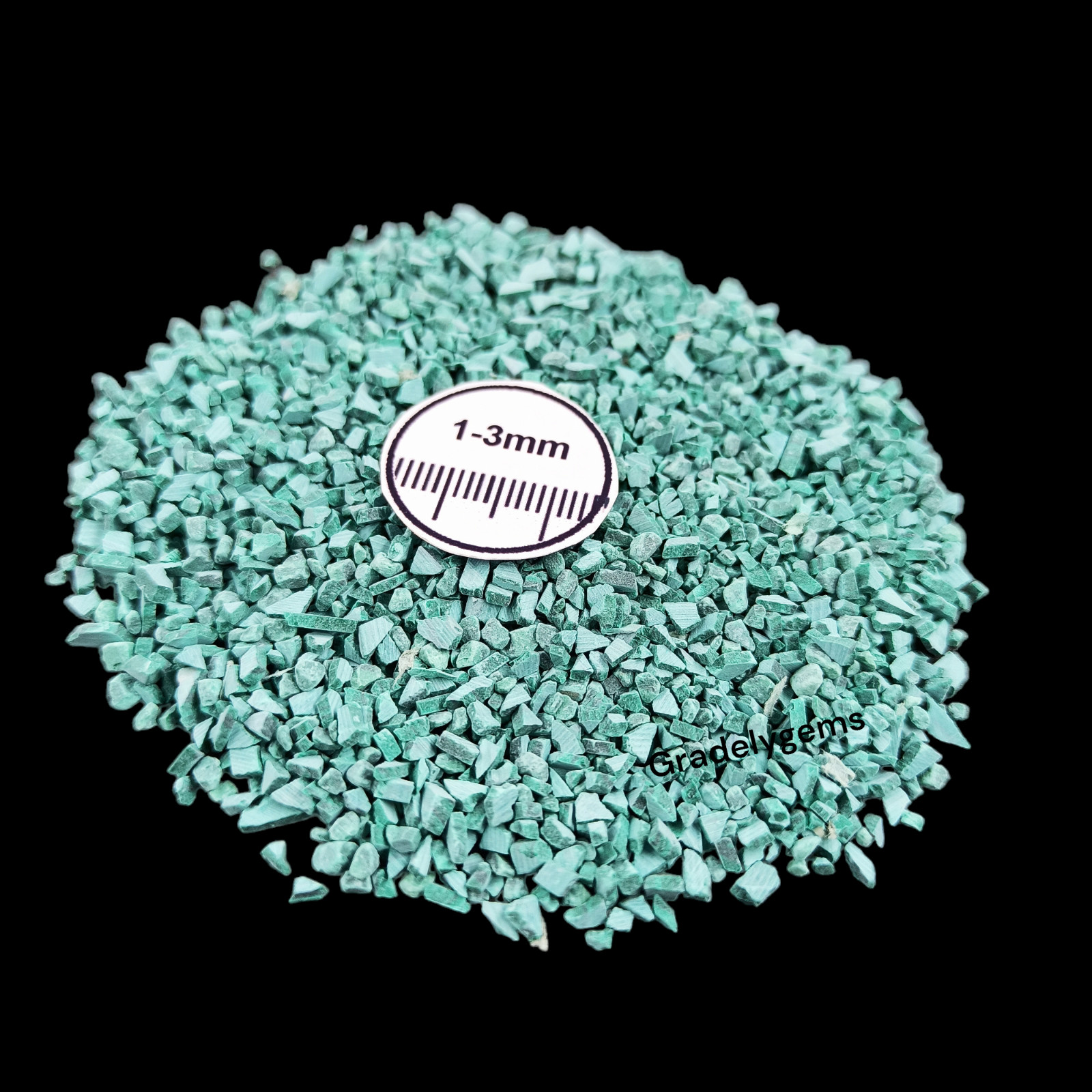 Malachite Turquoise Gemstone Crushed Powder – Rich Green Elegance for Resin Art,