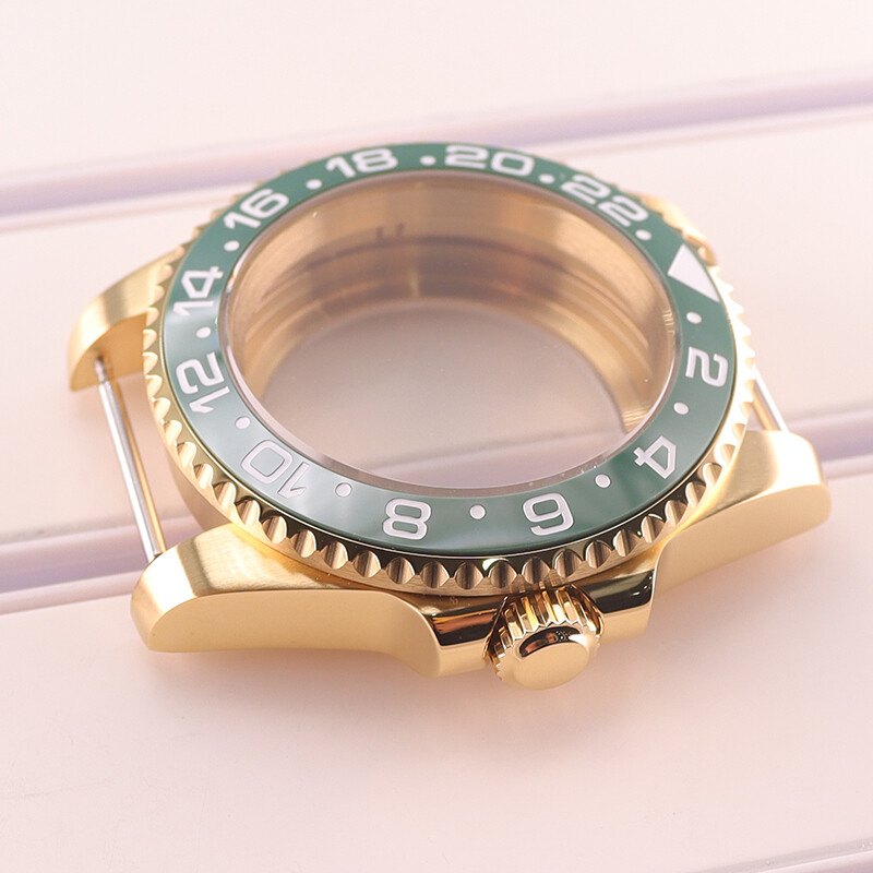 40mm Stainless Watch Case Sapphire Bezel Insert For Seiko NH34 NH35 NH36 ETA2824
