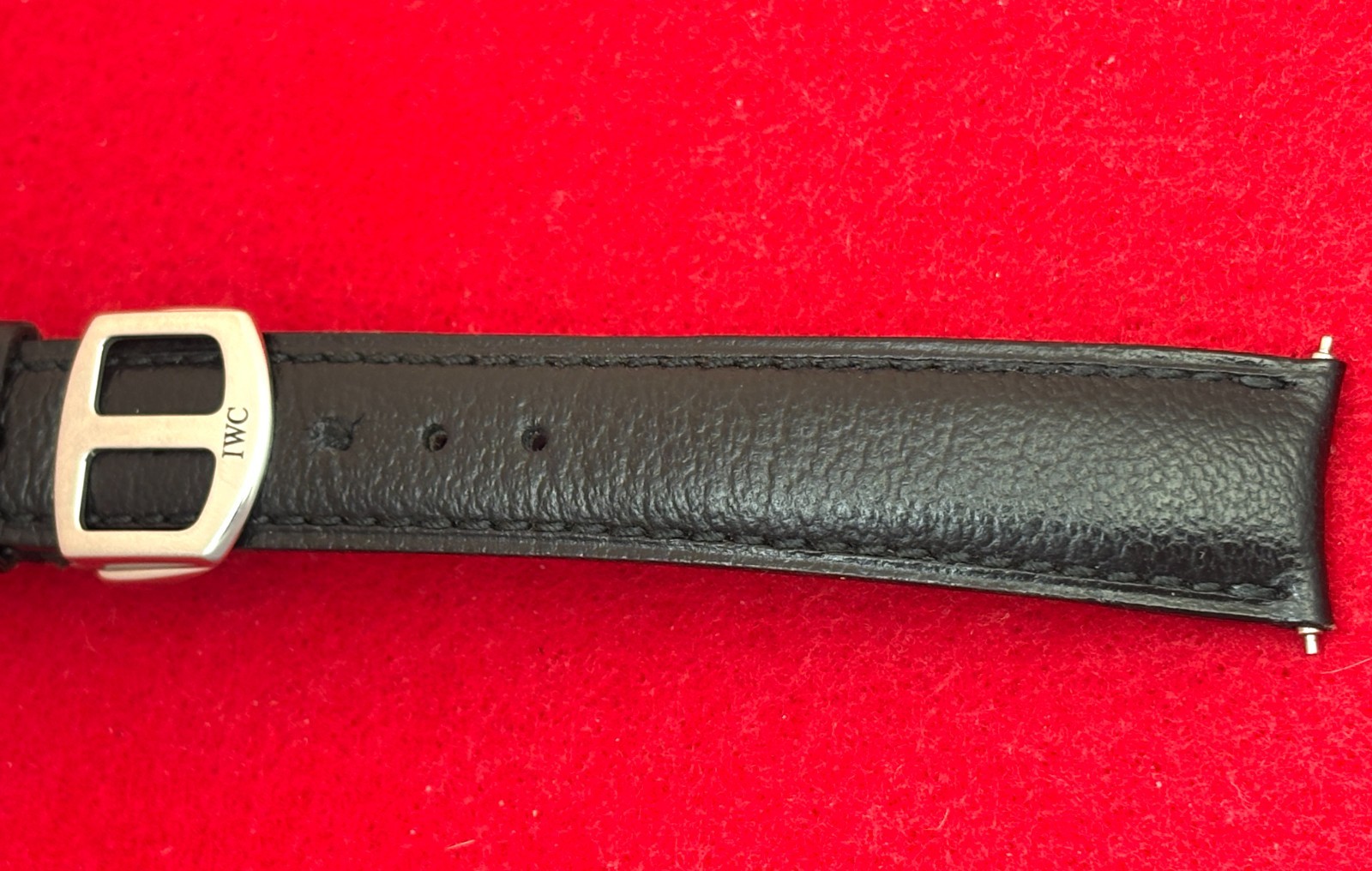 IWC Portofino OEM 18mm Black Strap for Model 3513 with IWC Deployant Clasp