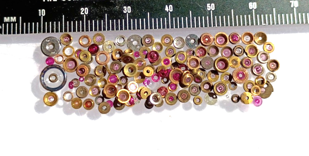 POCKET WATCH ROLLER TABLE Watch Parts Lot of 100 Watchmaker Supply roller jewels