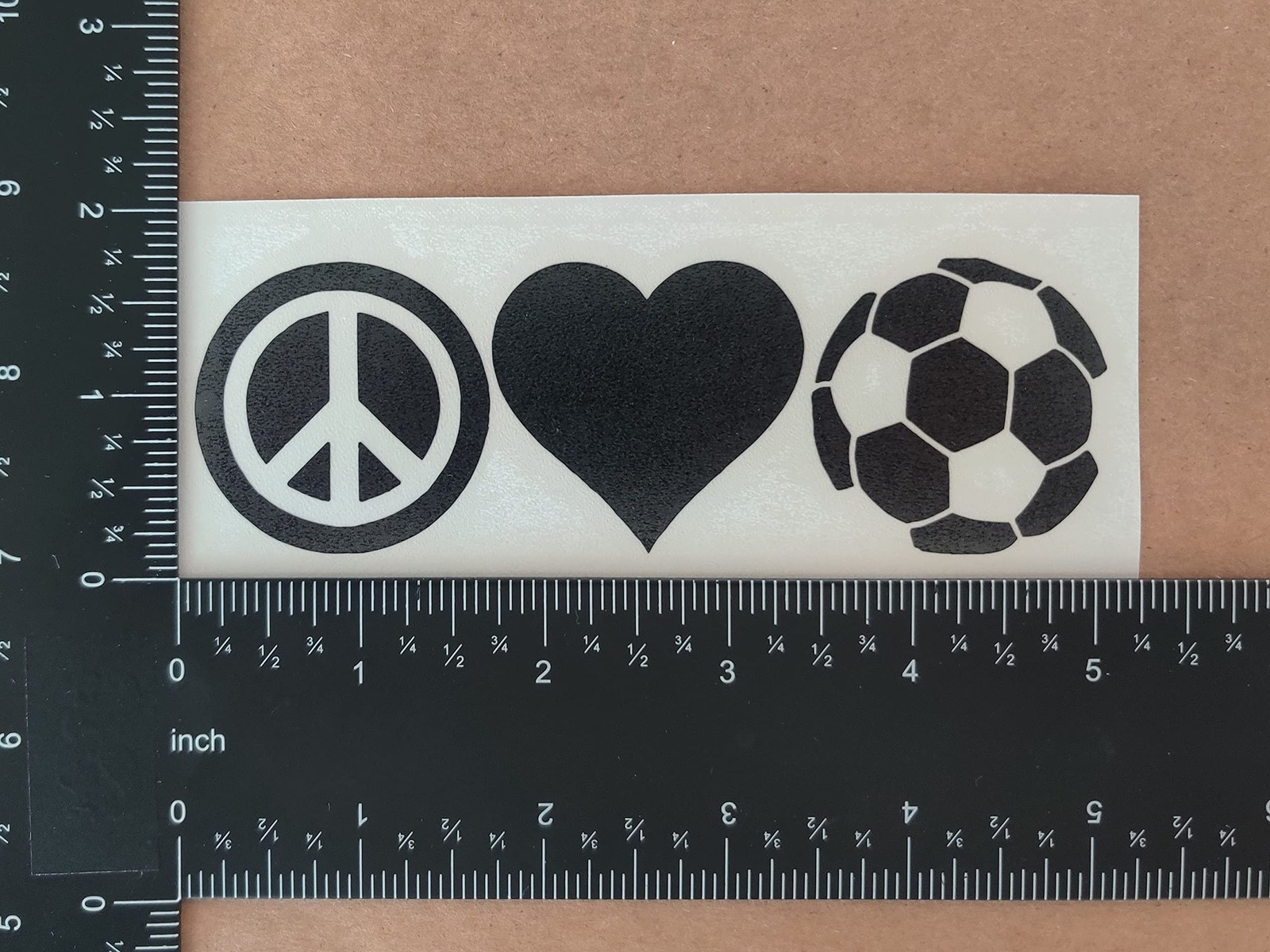 Sports Decal 4 Pack: Soccer – Assorted Decals (Black) Black