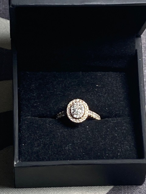 1 CTTW Diamond Engagement Ring 14K Yellow Gold Oval Halo Size 7 Zales