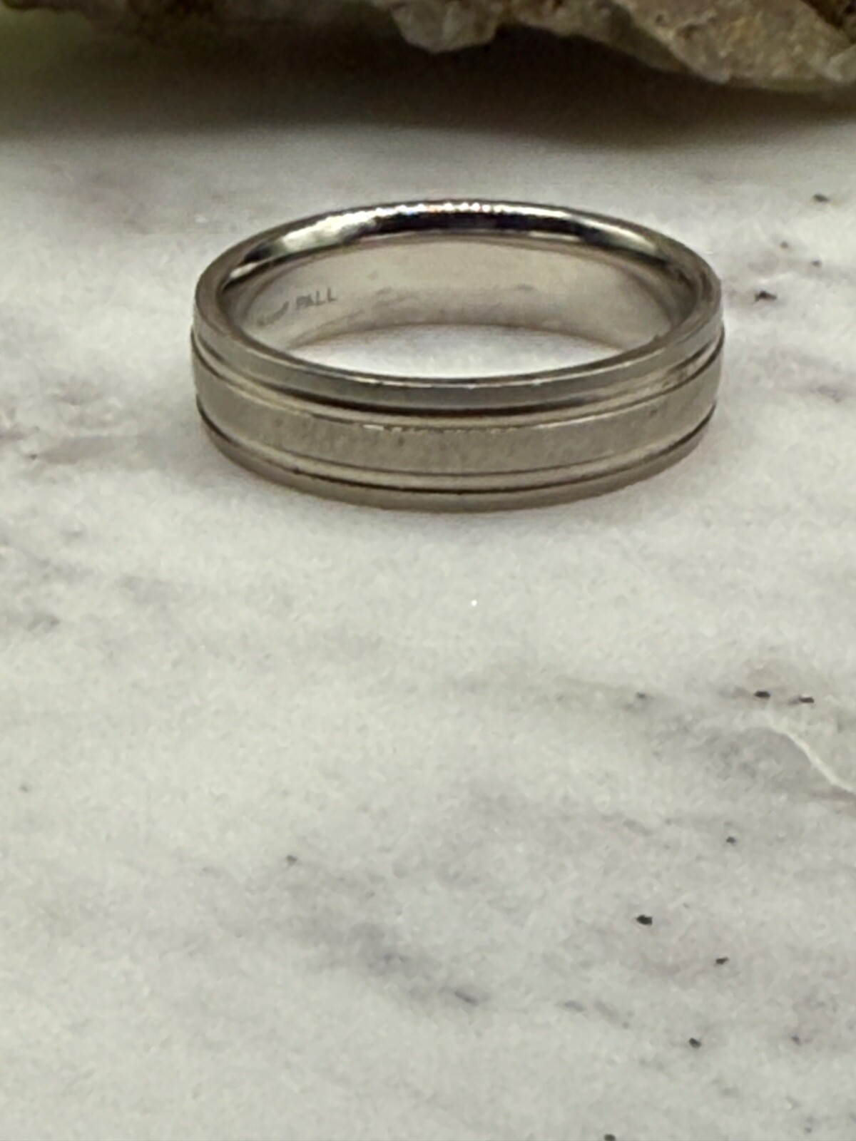 NEW Mens Palladium Wedding Band 6MM Size 10