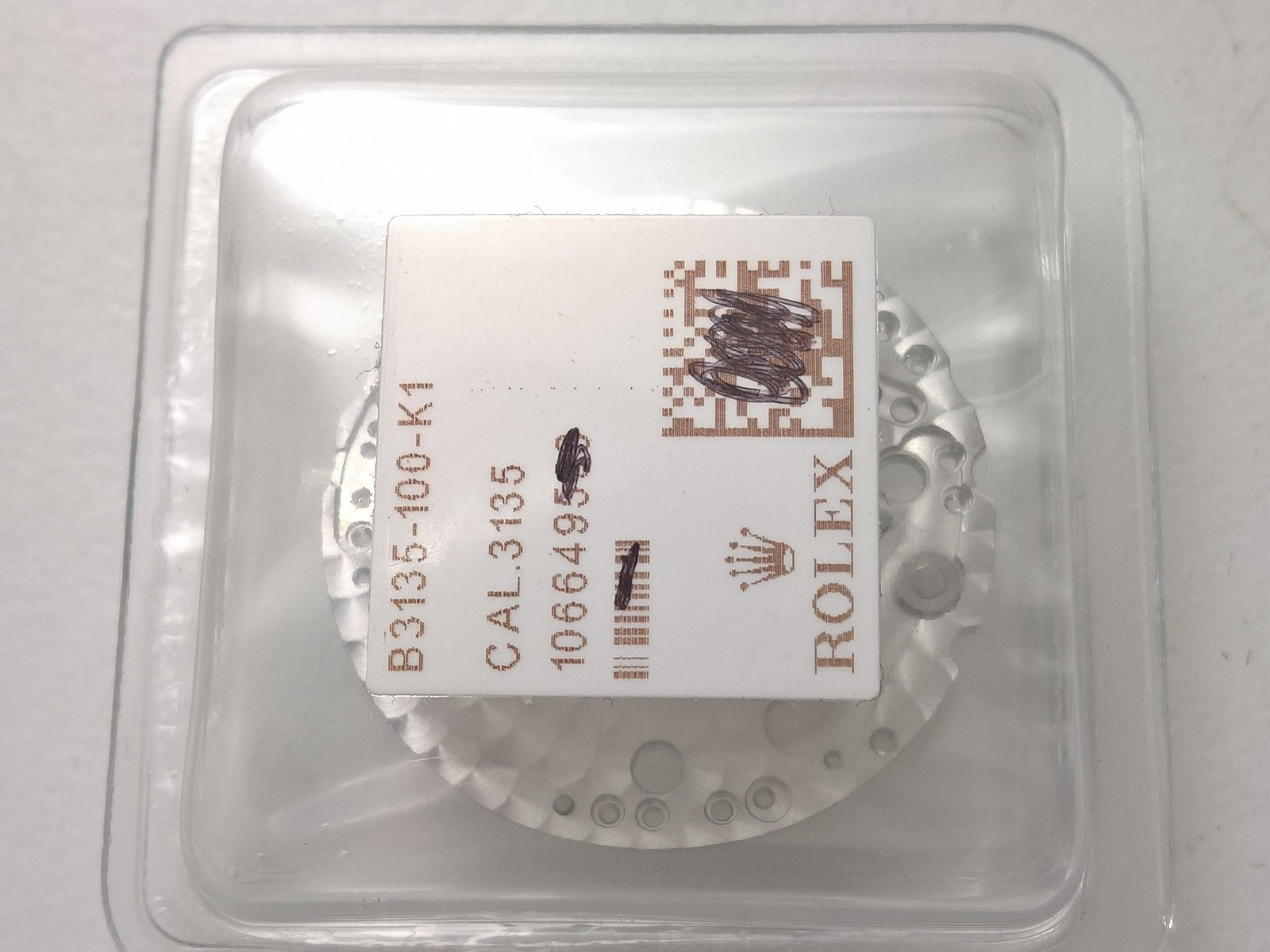 ULTRA RARE ROLEX CAL 3135-100 MOVEMENT MAIN PLATE FOR PARTS ORIGINAL 100%