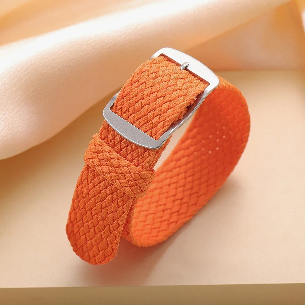 Perlon Woven Nylon Watch Band Strap Universal Replacement 18mm 20mm 22mm
