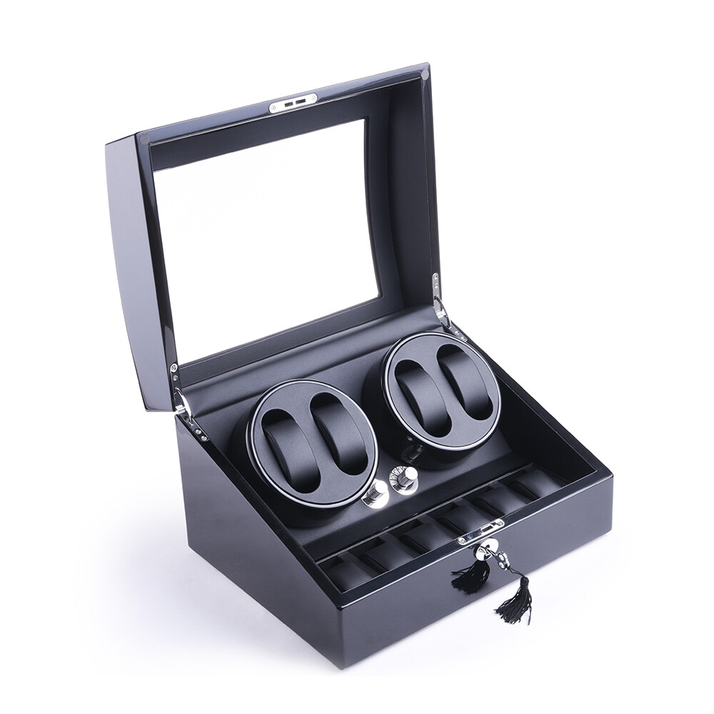 Automatic 4+6/6+7/8+9 Watch Winder Display Box Dual Motor Display Case Organizer