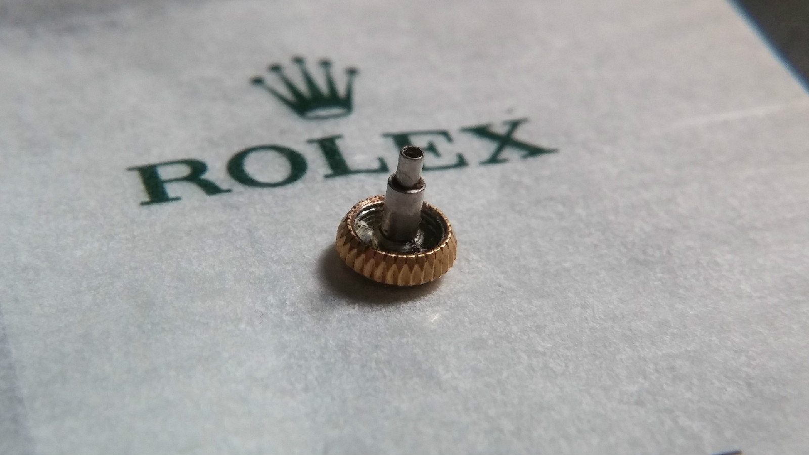 Genuine 18k Yellow Gold 5015 Rolex Oyster Bubbleback Crown Part 5.2mm