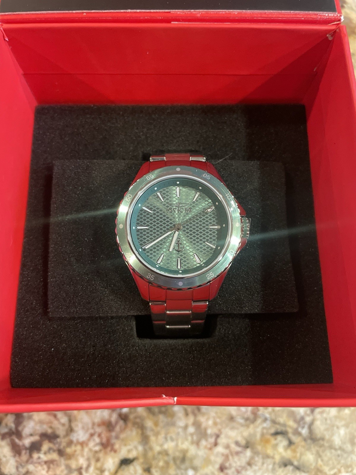INVICTA Lady 38mm Stainless Steel Steel Light Green dial PC21J Quartz