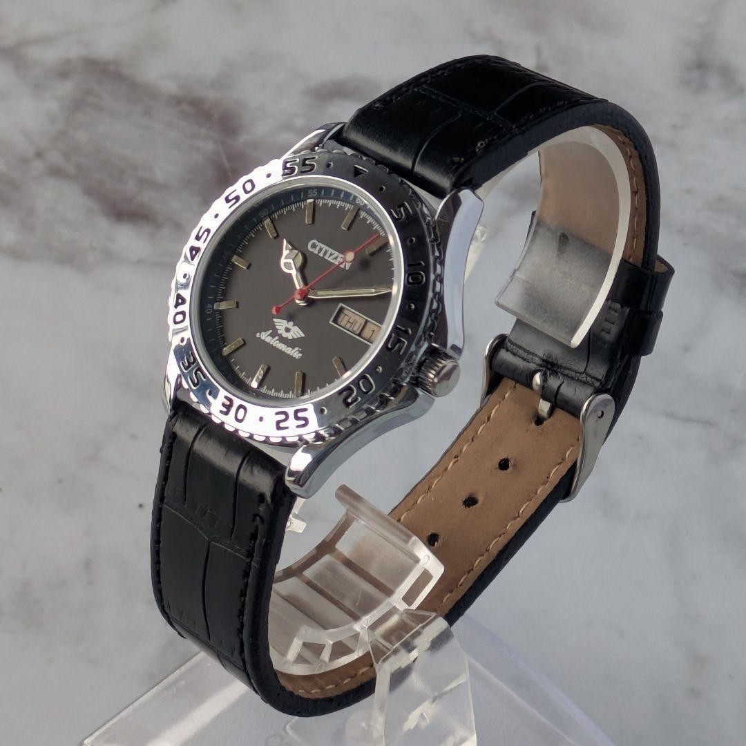 CITIZEN Automatic Vintage Black Dial Bar Index