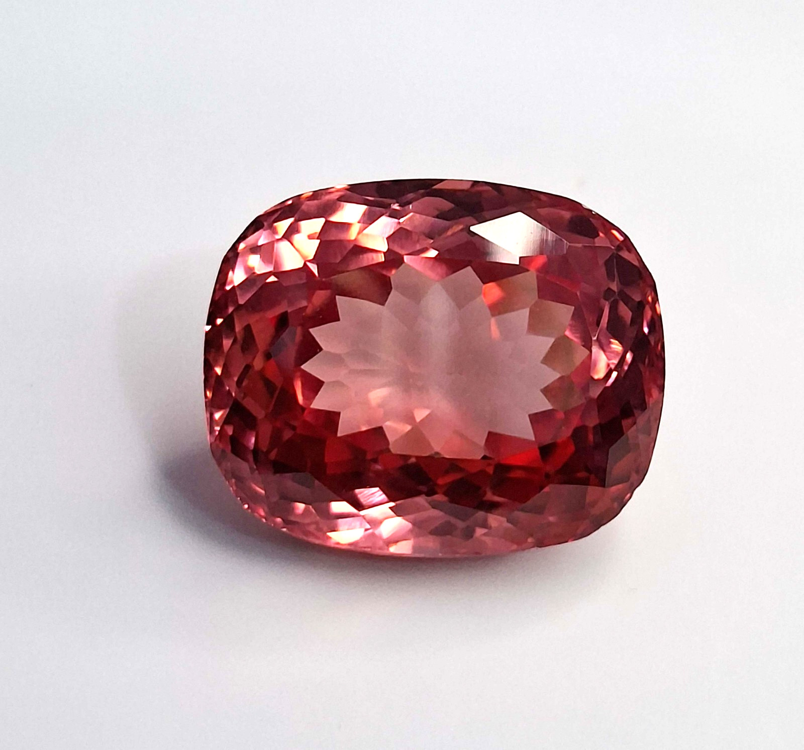 Padparadscha Sapphire Cushion Cut 44-46 Ct Natural Loose Gemstone RK335
