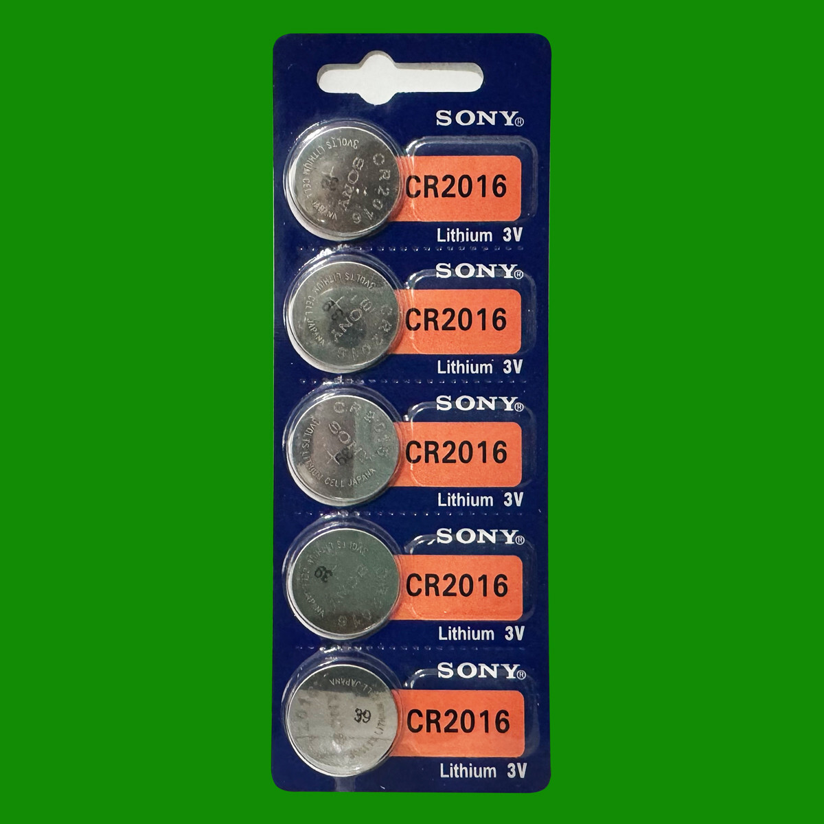 SONY CR2016 LITHIUM 3V BATTERY – 5Pcs