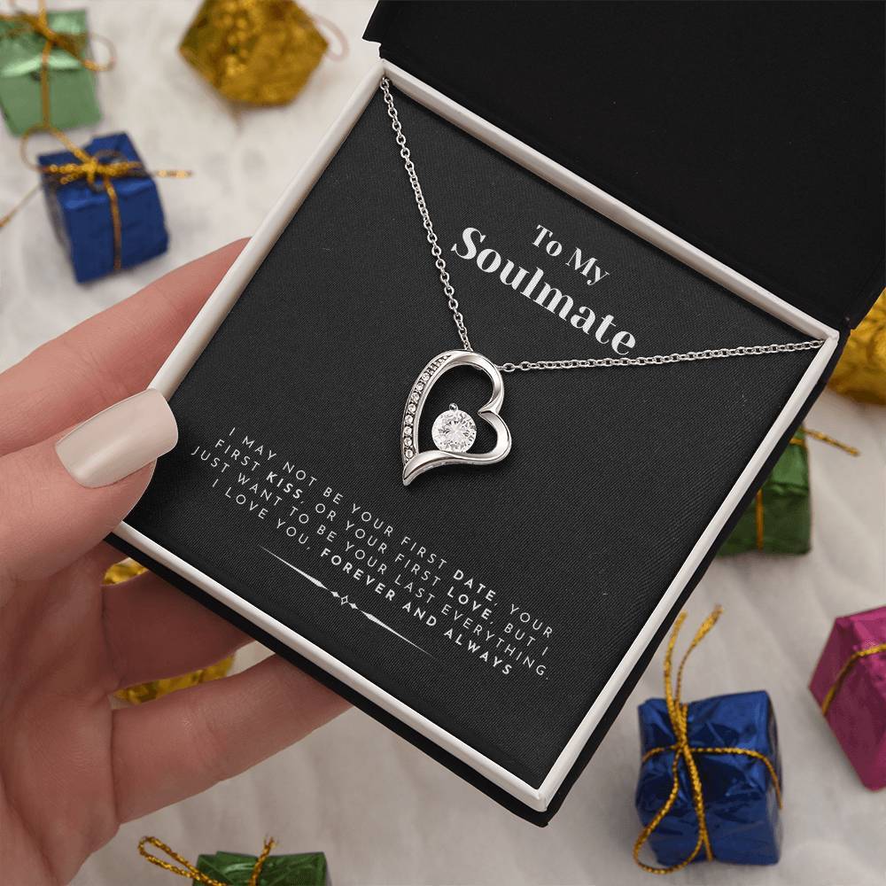 To My Soulmate Pendant Necklace Gift for Women Luxury Wife Girlfriend Jewellery
