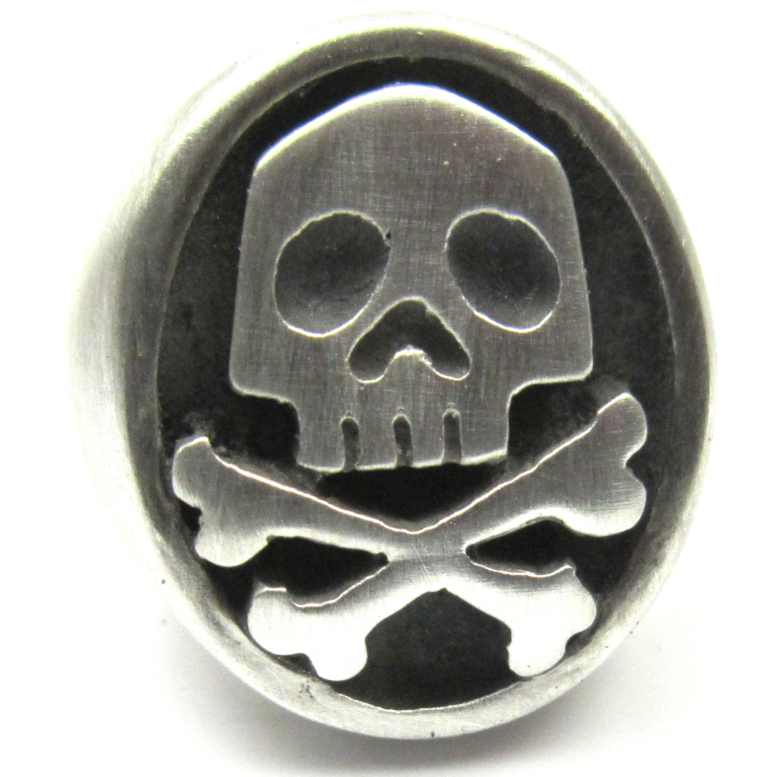 MJG STERLING SILVER CAPTAIN HARLOCK SKULL RING. COMIC CON. SZ 9