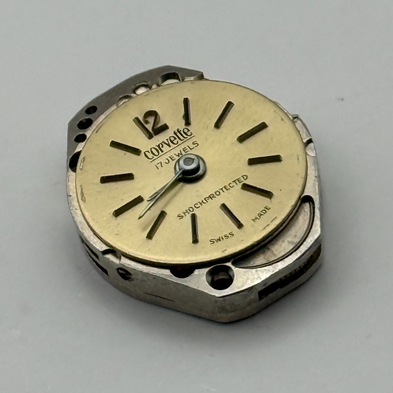 FHF 69-21 Watch Movement Corvette 17Jewels Swiss Manual Wind Parts Repair 15.3mm