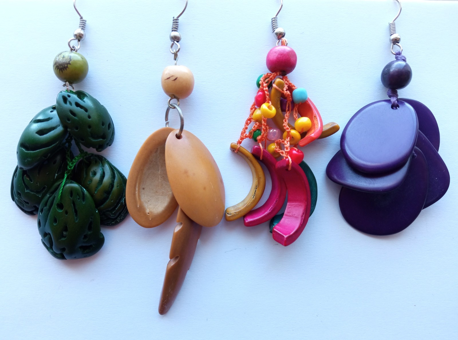 ✨Wholesale 20 Pairs Peruvian Jewelry Amazon Seed Earrings Handmade Boho Style✨