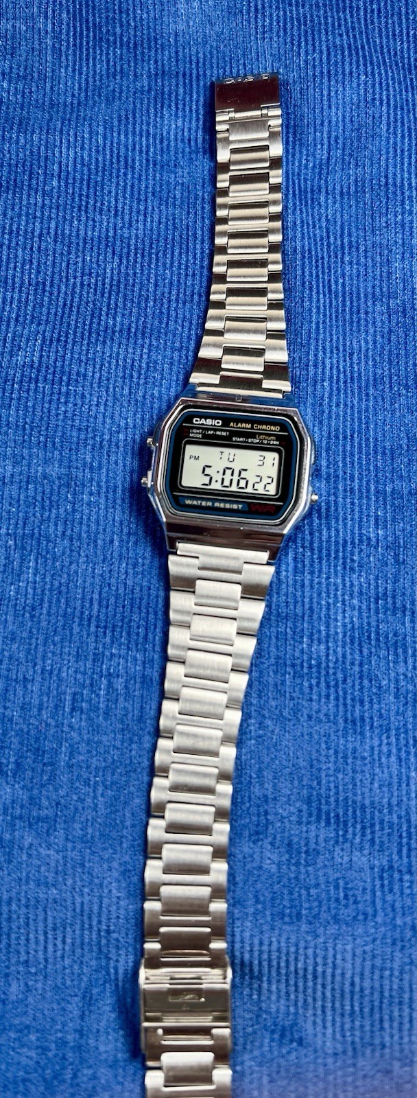 CASIO Digital WATCH VINTAGE RETRO A158W Alarm Water Resistance