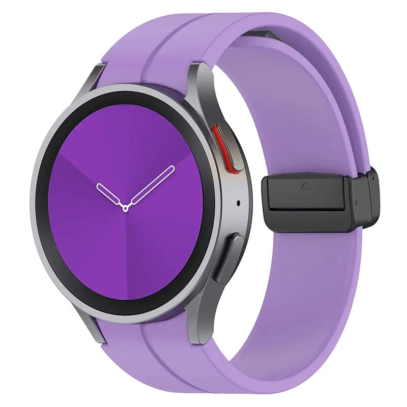 Magnetic Silicone Band Strap For Samsung Galaxy Watch 5 Pro 45mm 4 40 42 46 44mm