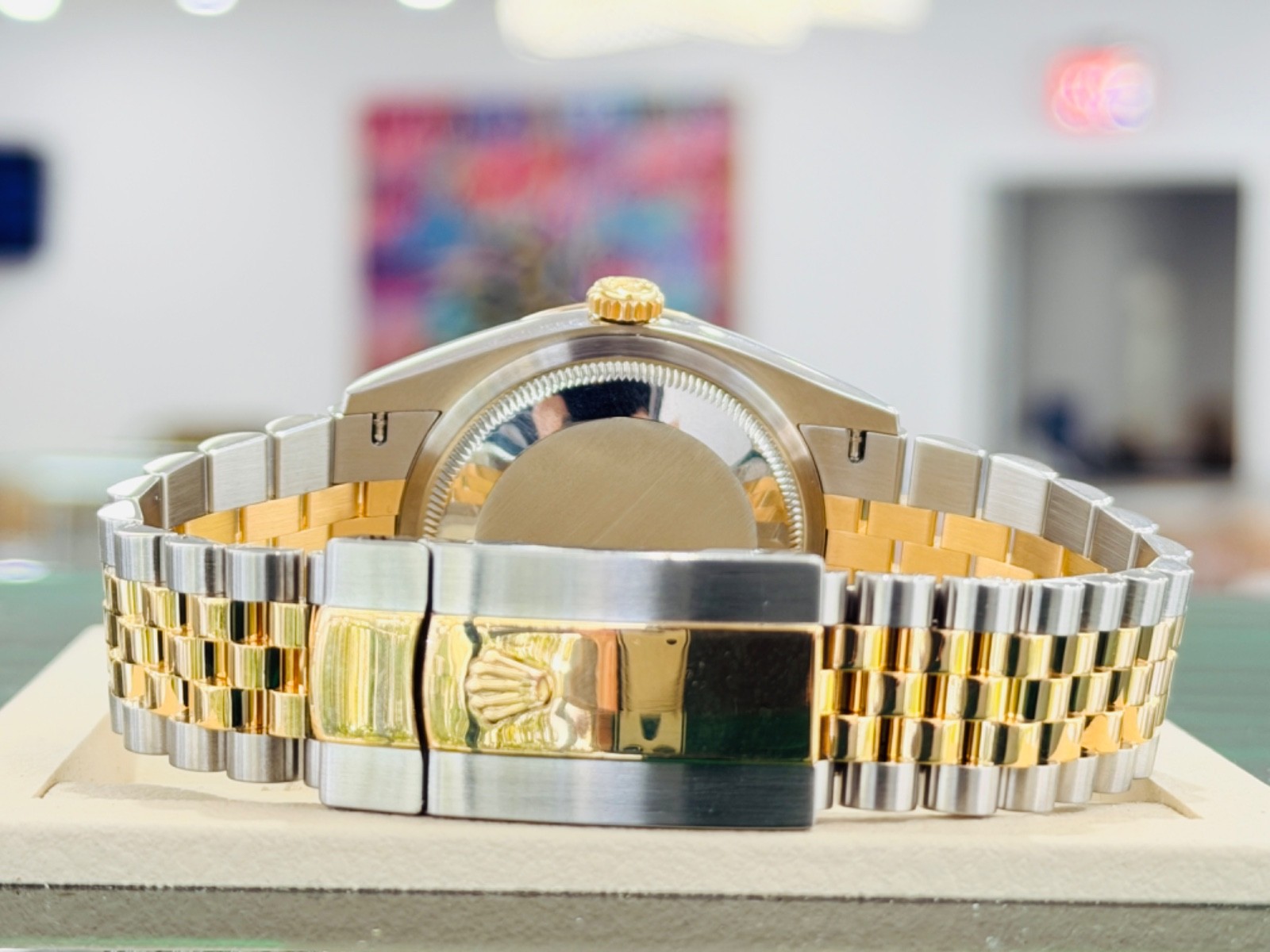 Rolex Datejust 36 126233 Stainless /Gold Factory Champagne Diamond Dial Jubilee