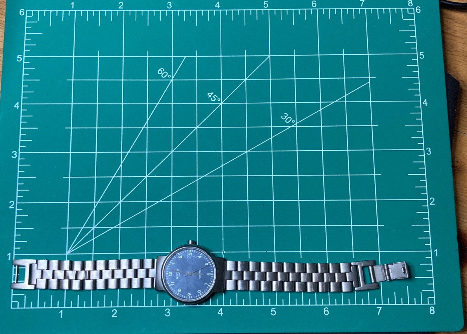 Boccia Titanium Quartz Watch Swiss New Battery 34mm 7″ length