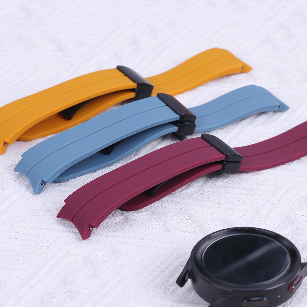 Magnetic Silicone Watch Band Strap For Samsung Galaxy Watch 4 5 6 40 44 43 47mm