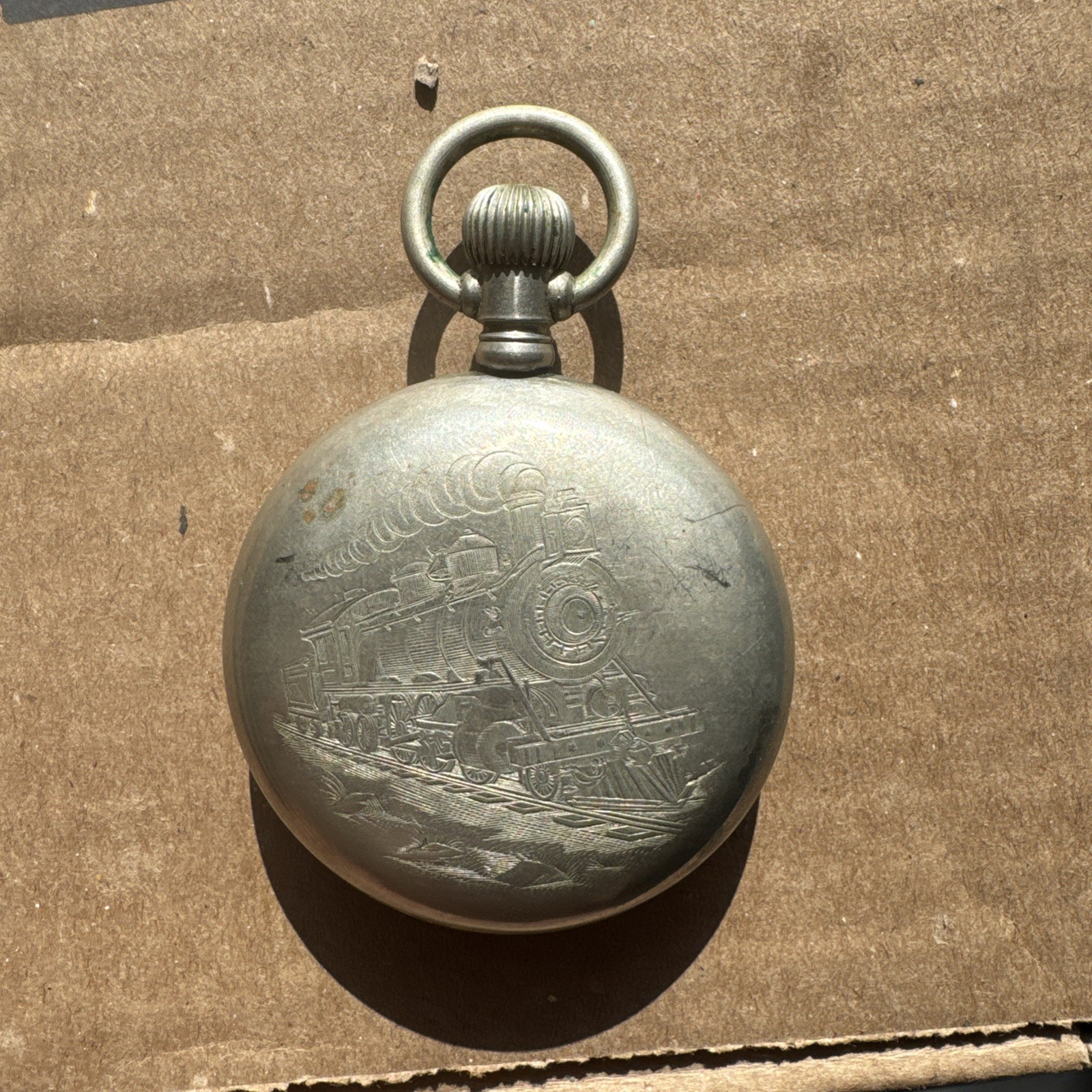 Old Antique Pocket Watch Standard USA Open Face Railroad Train RR Case (AS-IS)