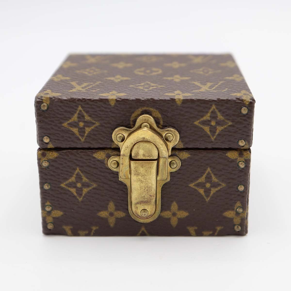 LOUIS VUITTON Monogram Ecline Declaration Jewelry Box M21010 Brown RARE JPN