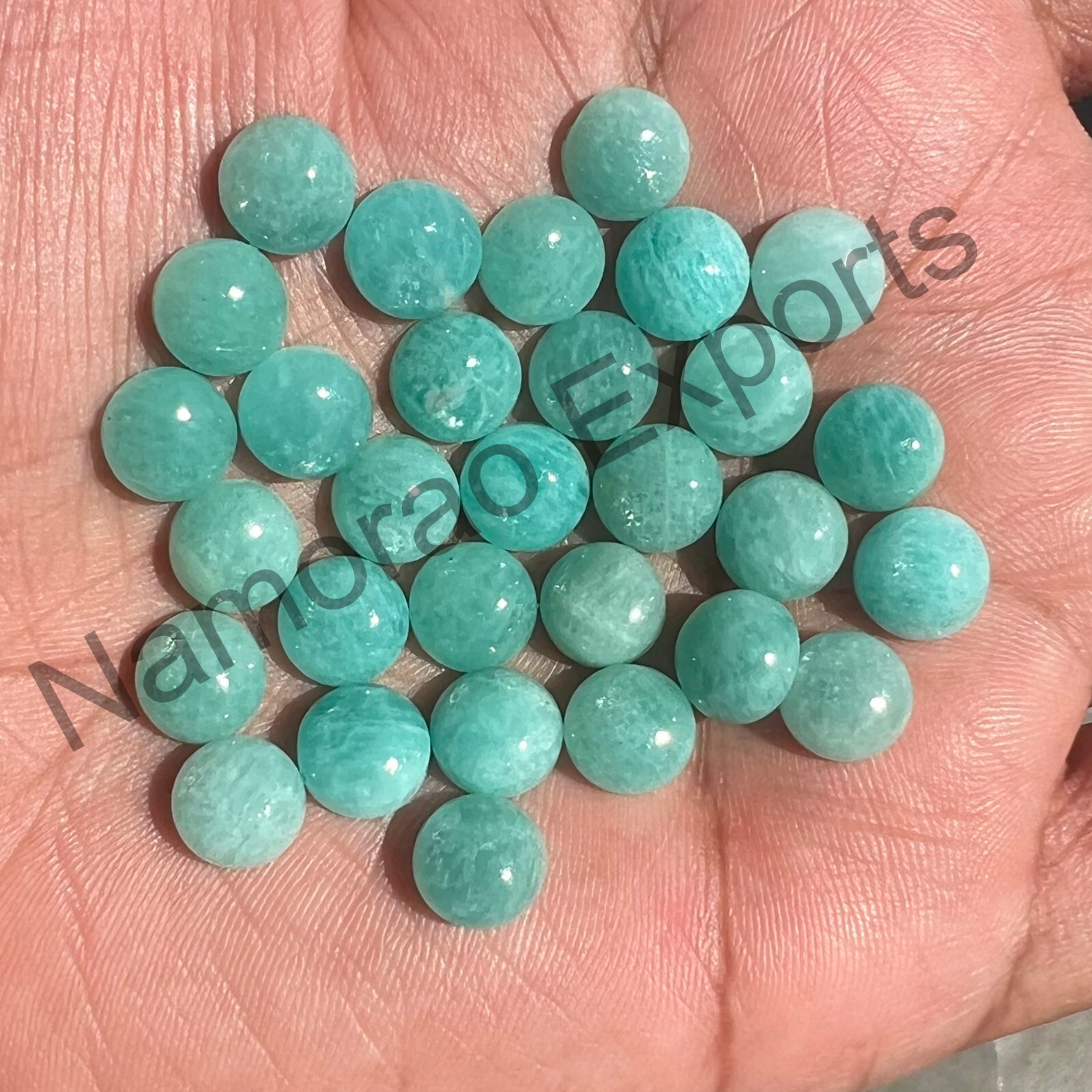 Natural Amazonite Round 4 mm to 20 mm Cabochon Loose Gemstone Lot