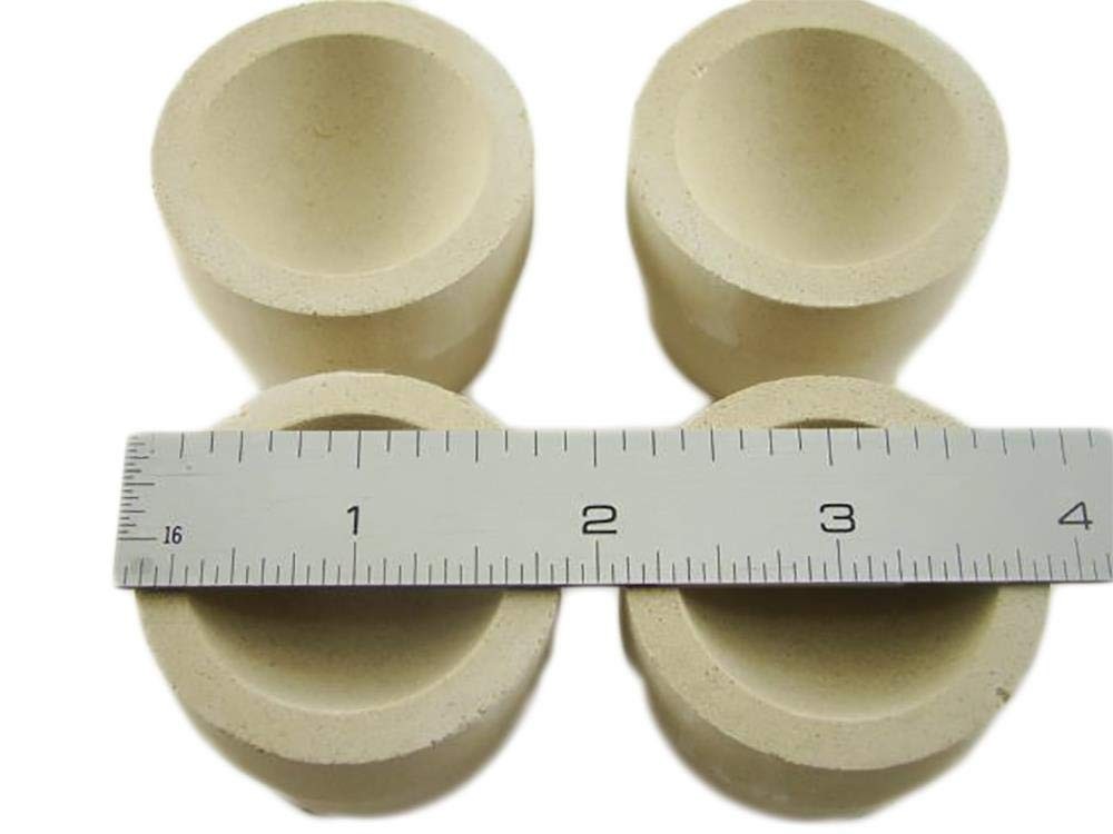Lot of 12 – 8AM Mabor Cupel 1-3/4 Gold-Assay-Smelting-Refining-Melting-Cupels