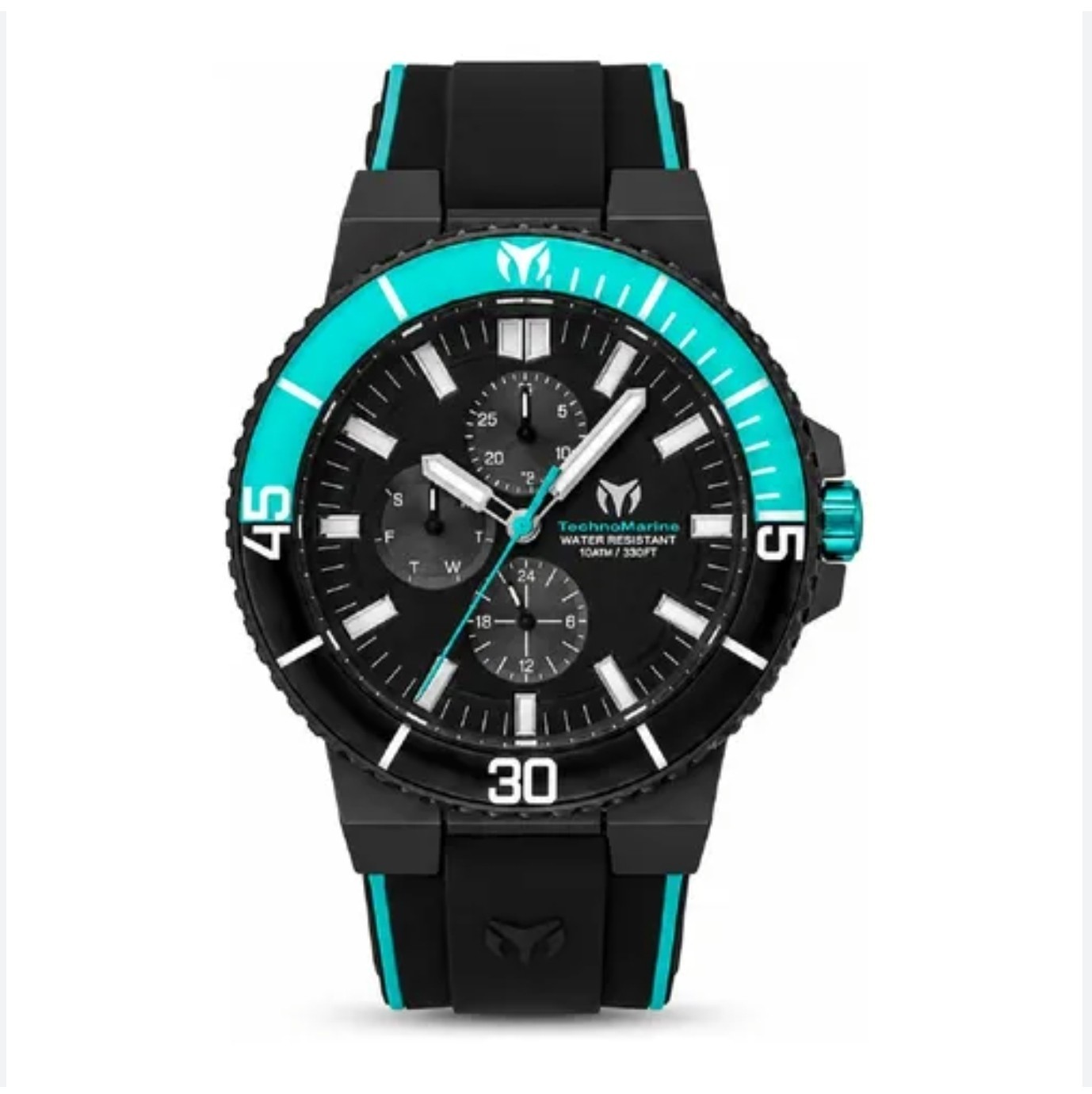 TechnoMarine Racing Legends Men’s 43mm Green Black Mercedes F1 Watch TM-525031