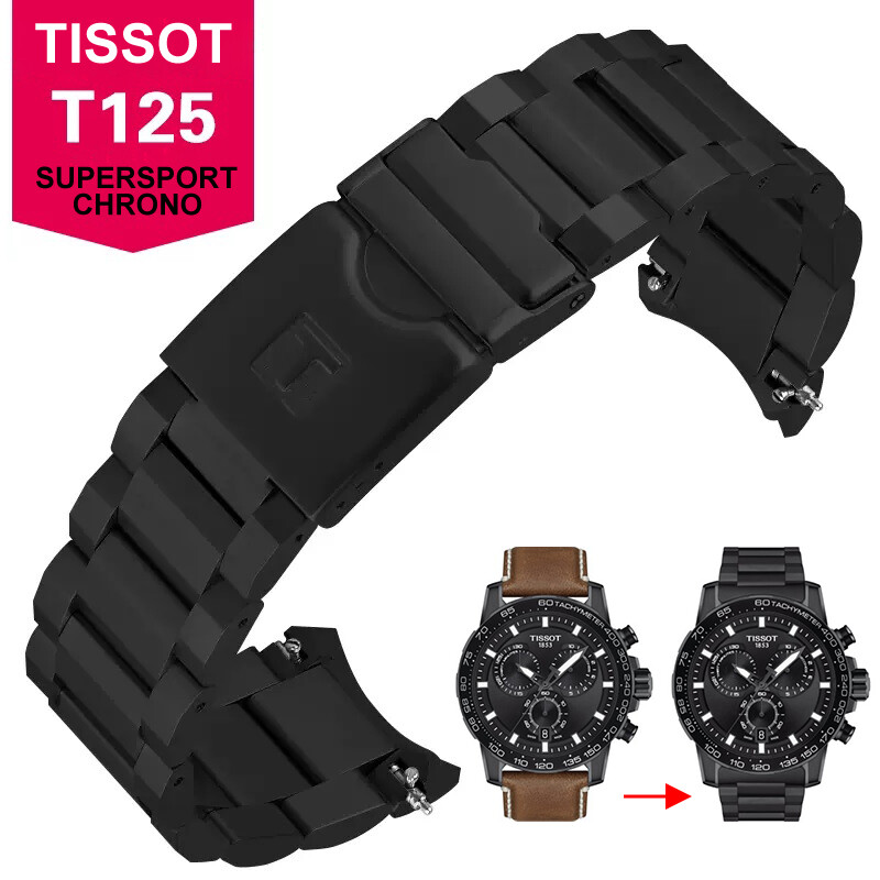 Tissot T125617A Supersport Chrono watch band Series Stainless Steel Bracelet22mm