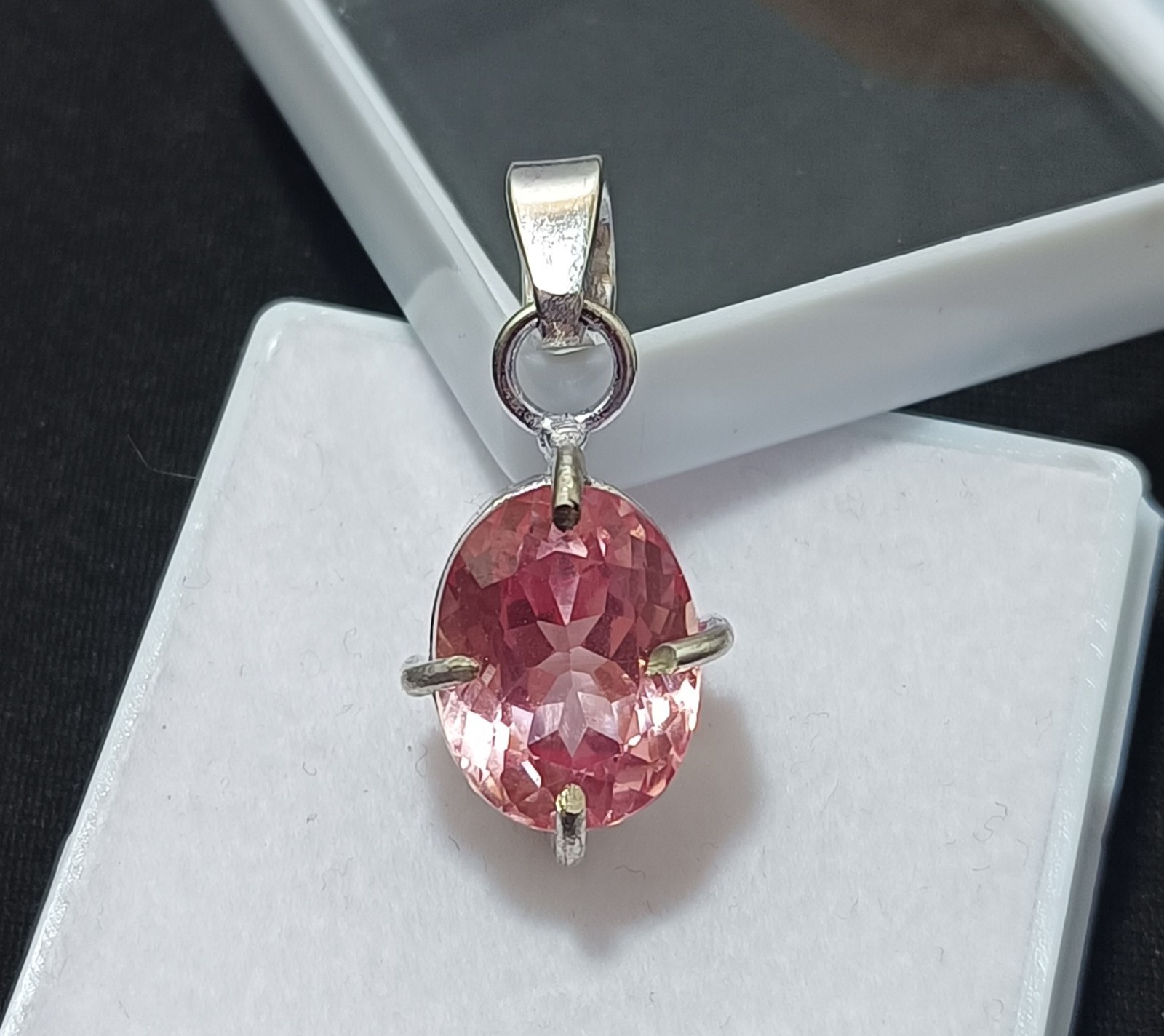 21.25 Ct Natural Pink Morganite Pendant in 925 Silver – Trending Certified Gem