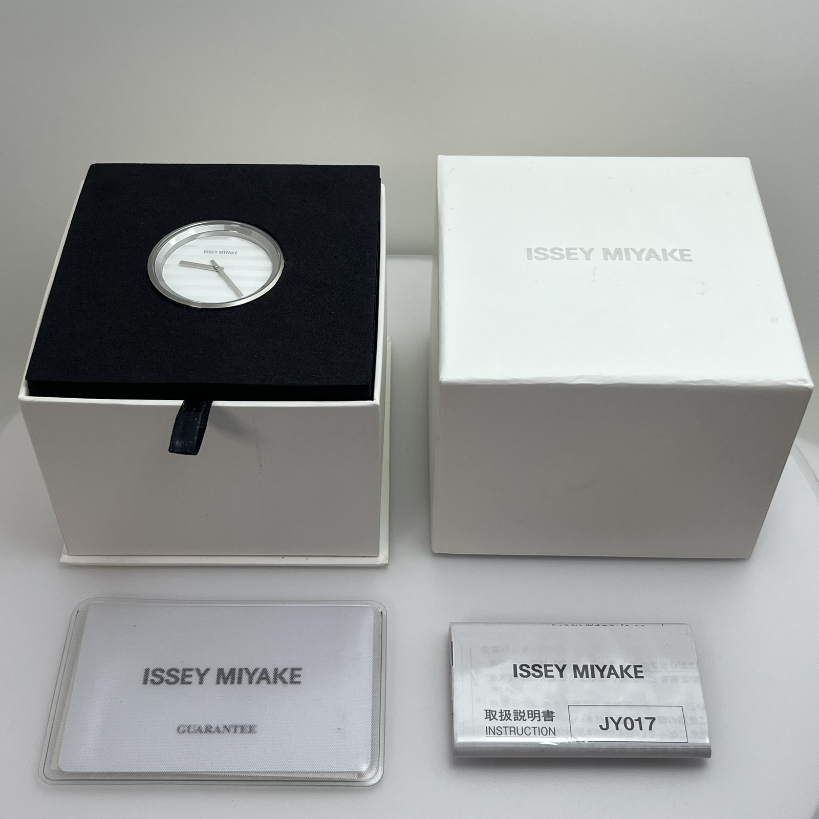 Seiko Issey Miyake PLEASE Jasper Morrison Qz Japan Striped Dial Watch w/Box#B849