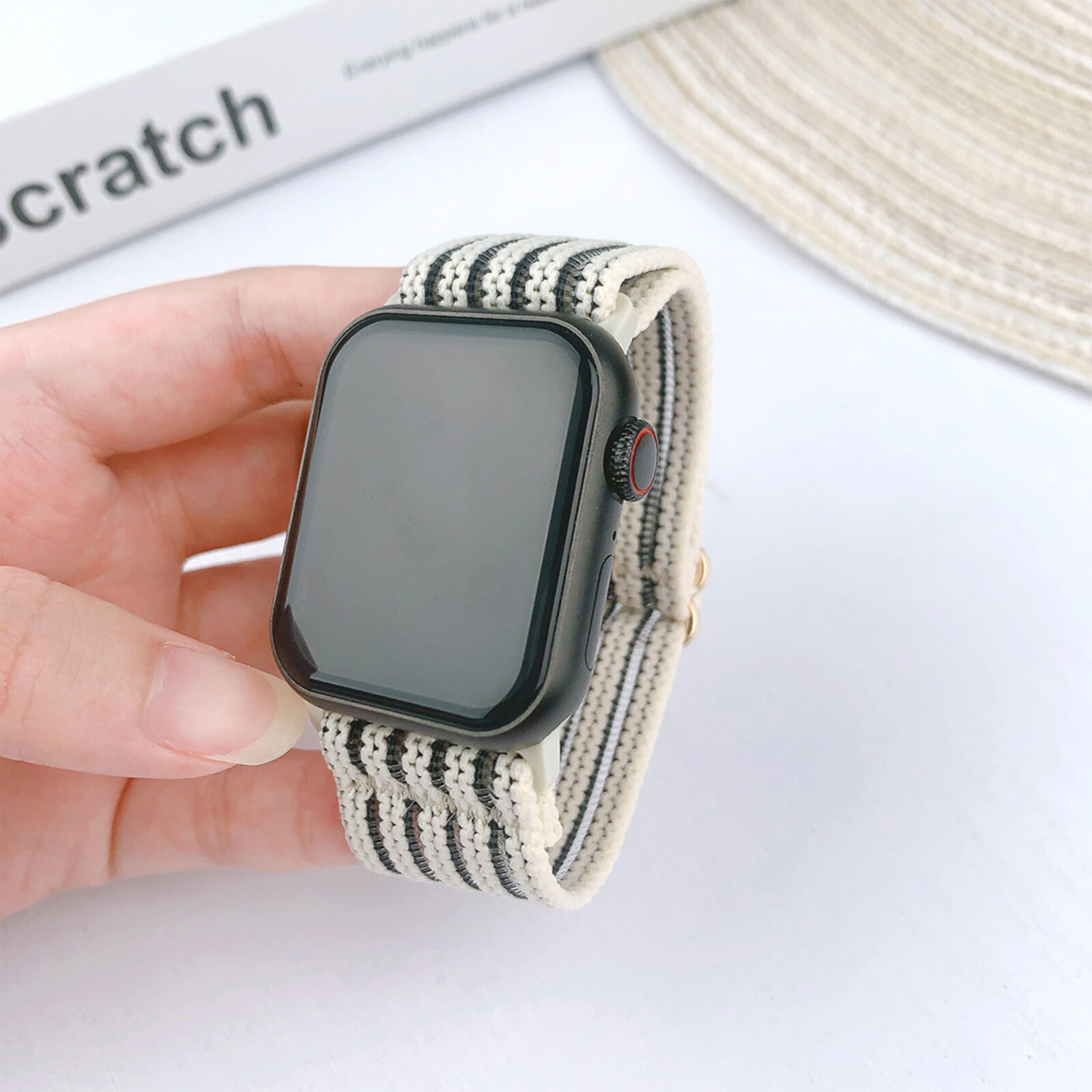 Nylon Mesh Watch Band For Apple iWatch Series 9 8 7 6 5 4 3 2 1 SE Ultra Ultra 2