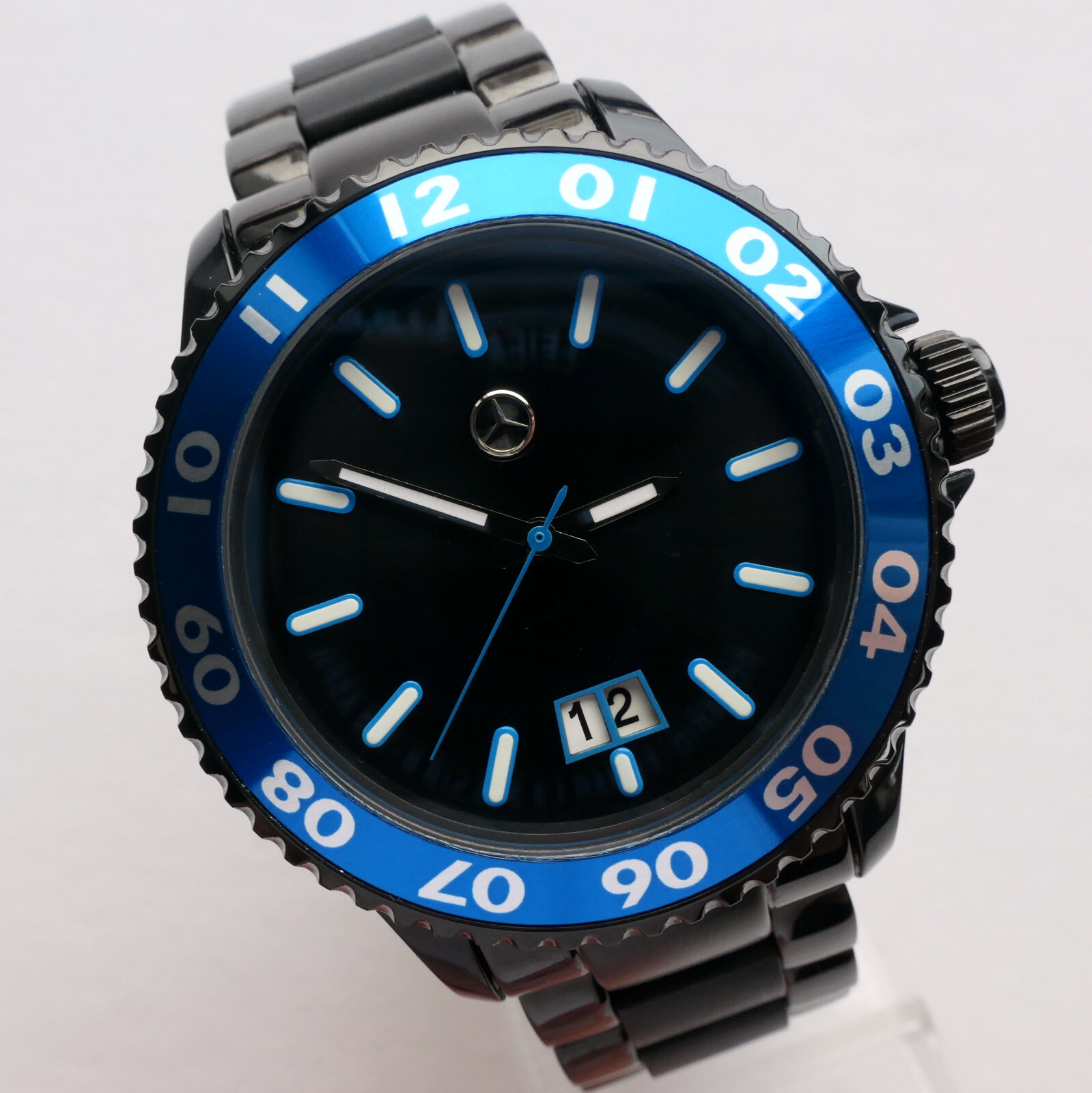 Mercedes Benz Motorsport AMG DTM Racing Black Edition GMT Design Sport Watch