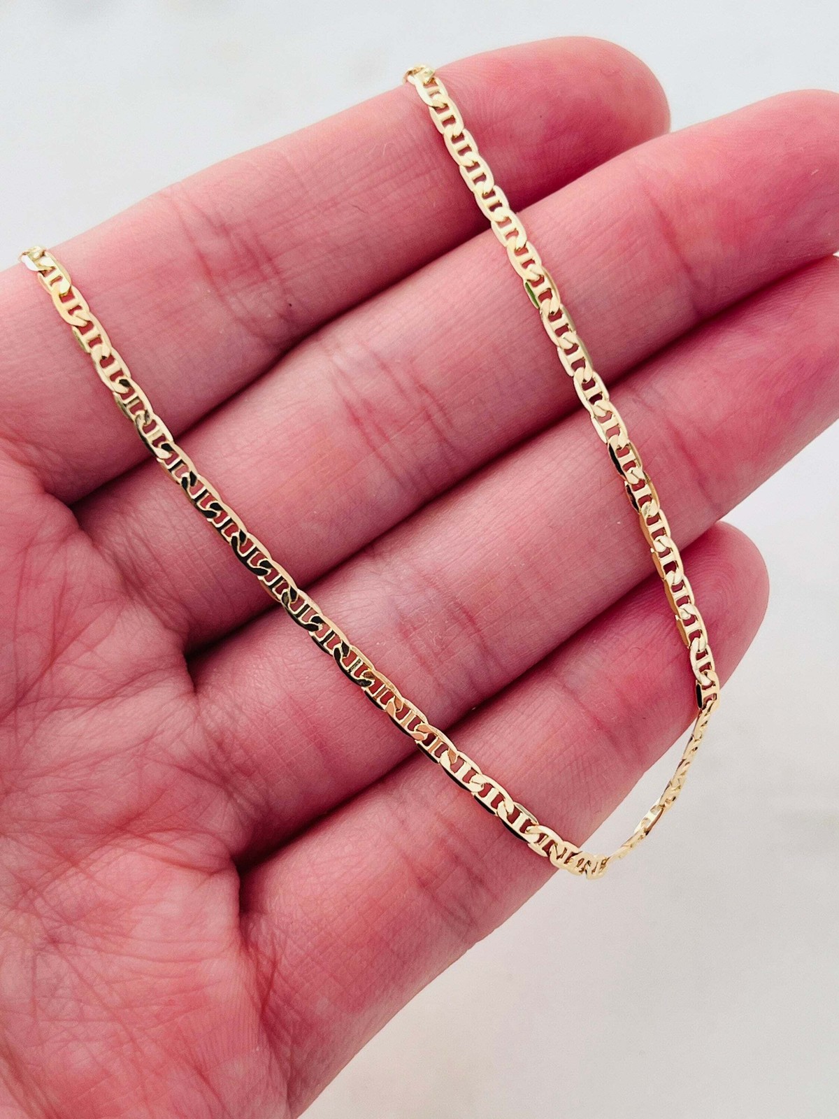 Gold Filled 1mm Mariner Anklet | Dainty Chain Layer Essential