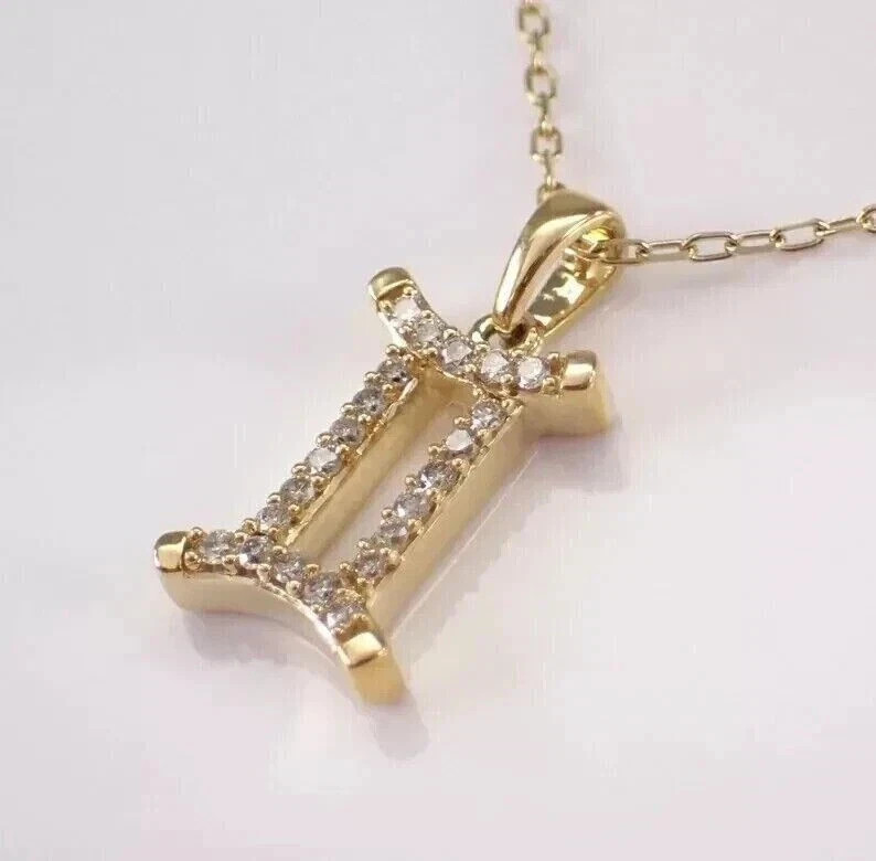 1.20 Ct Round Cut Lab Created Diamond Fancy Pendant 14k Yellow Gold Plated