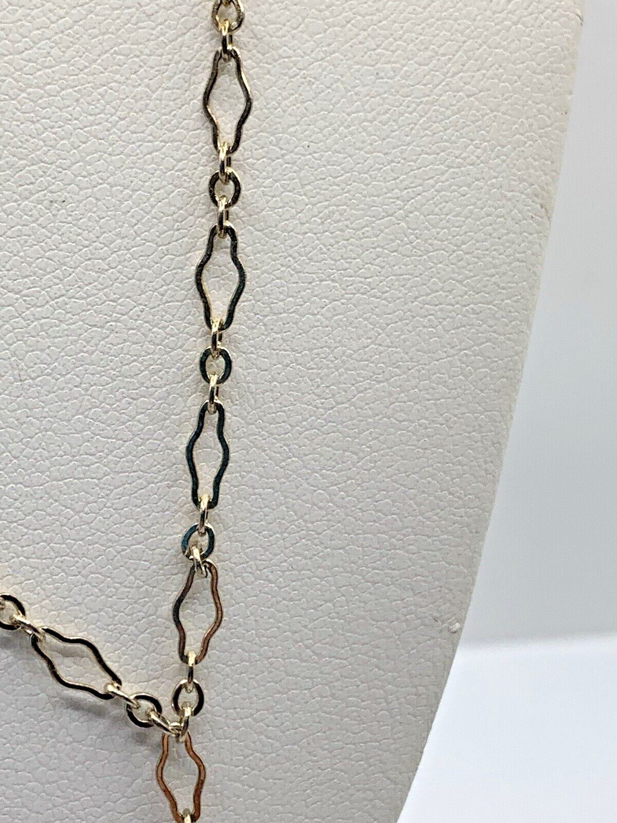 Pretty Amethyst Briolette 2 Drops( 7mm x 14m) 15 inch Sterling Silver Necklace