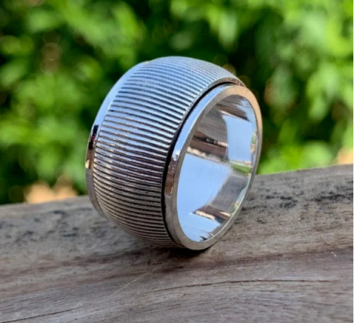 New Design Solid 925 Sterling Silver Band Ring Spinner Handmade Ring All Size
