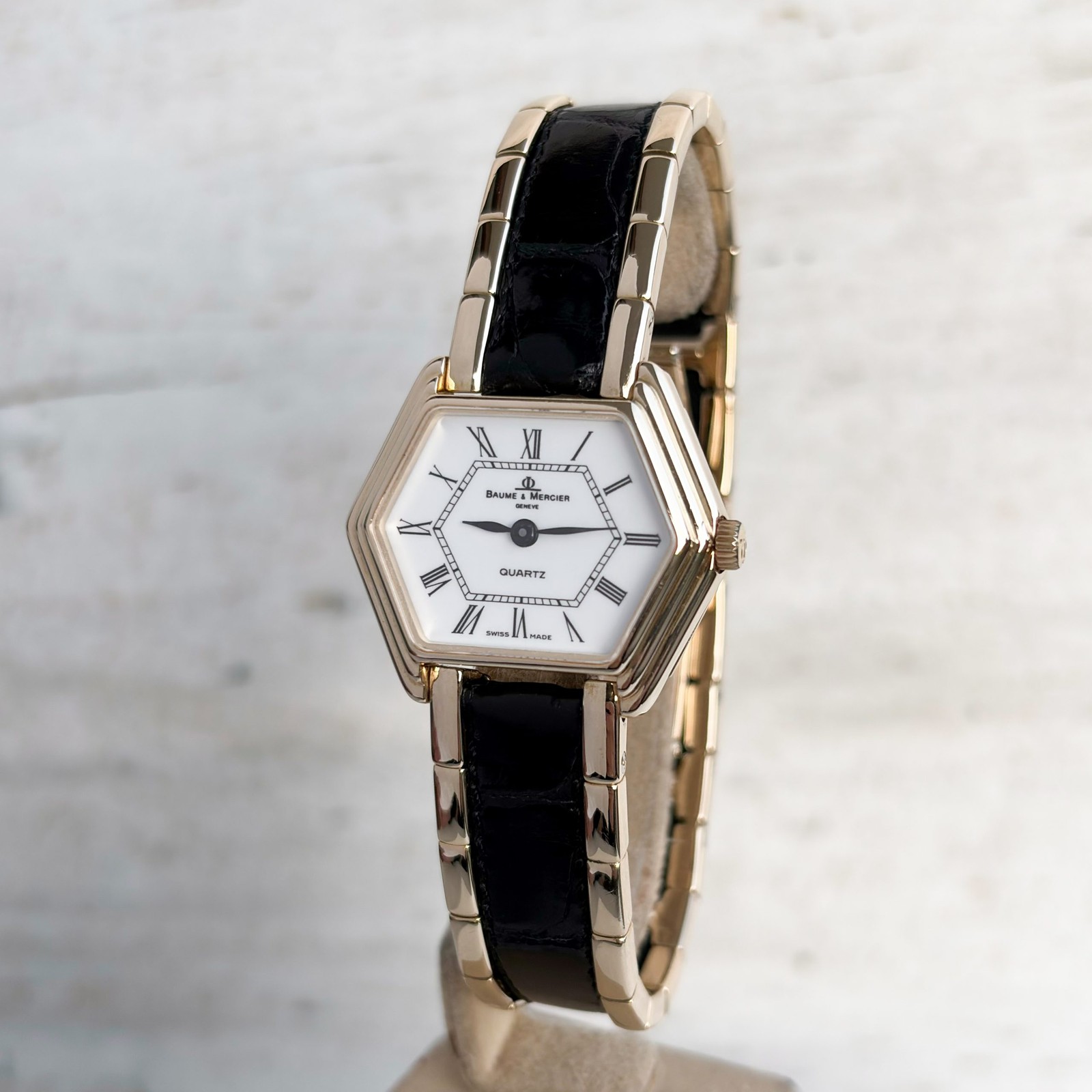 Baume & Mercier 18k Gold Vintage Lady 48372 Quartz 27mm Wempe Bracelet Ladies’