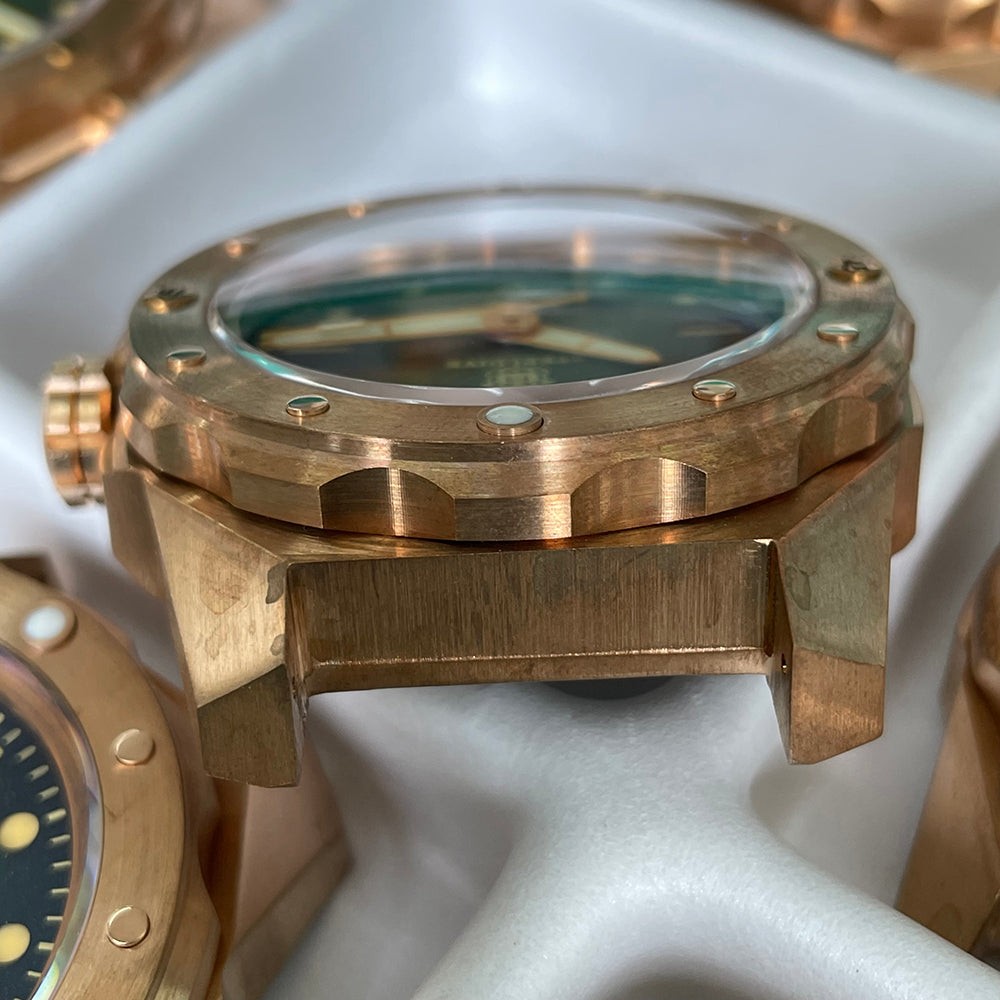 STEELDIVE SD1960S Mens Bronze 46.5mm 500M Automatic Dive Watch NH35 Sapphire
