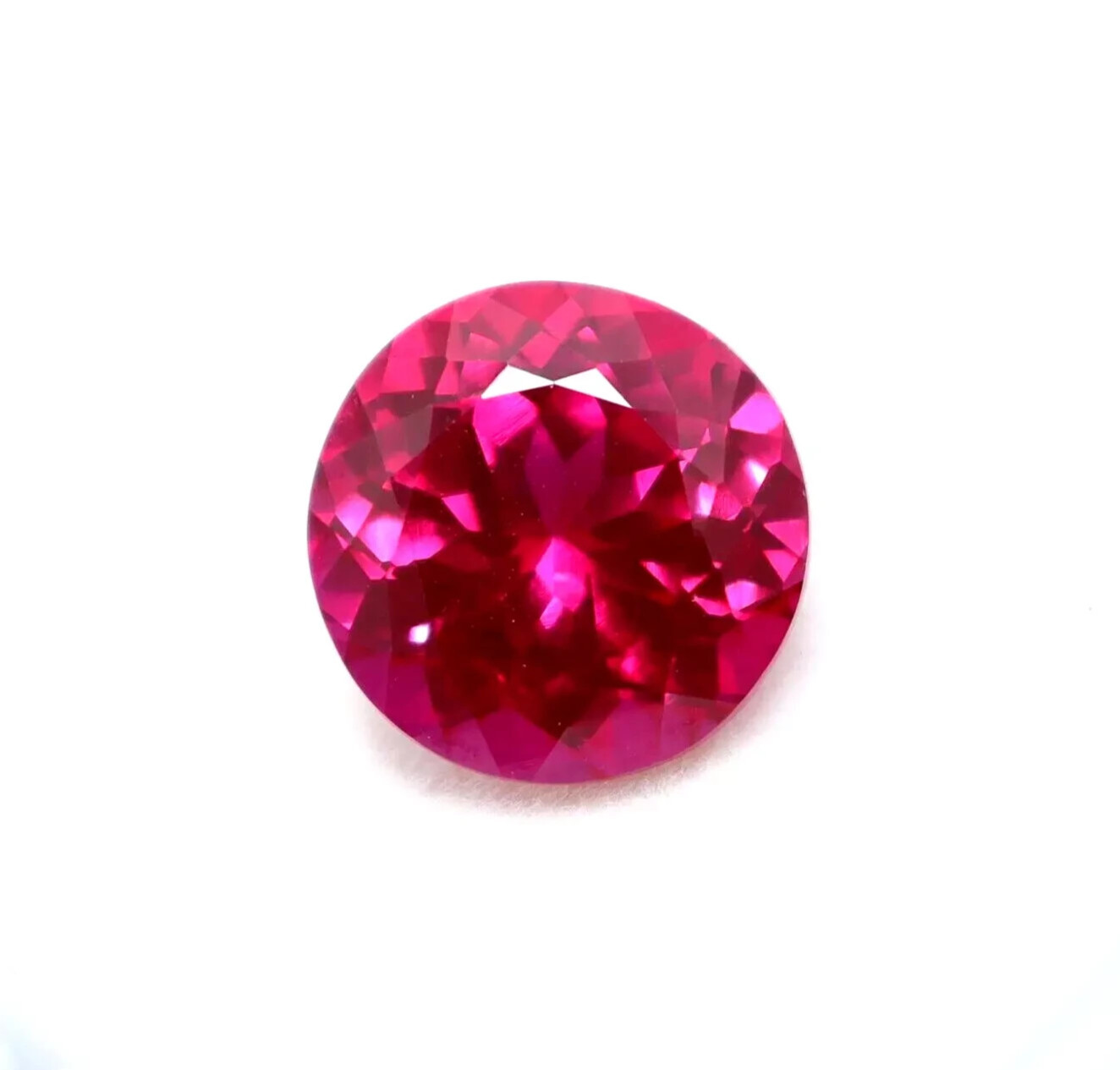 7.70 Ct Natural Pink Sapphire Ceylon Round Cut Certified Faceted Loose Gemstone