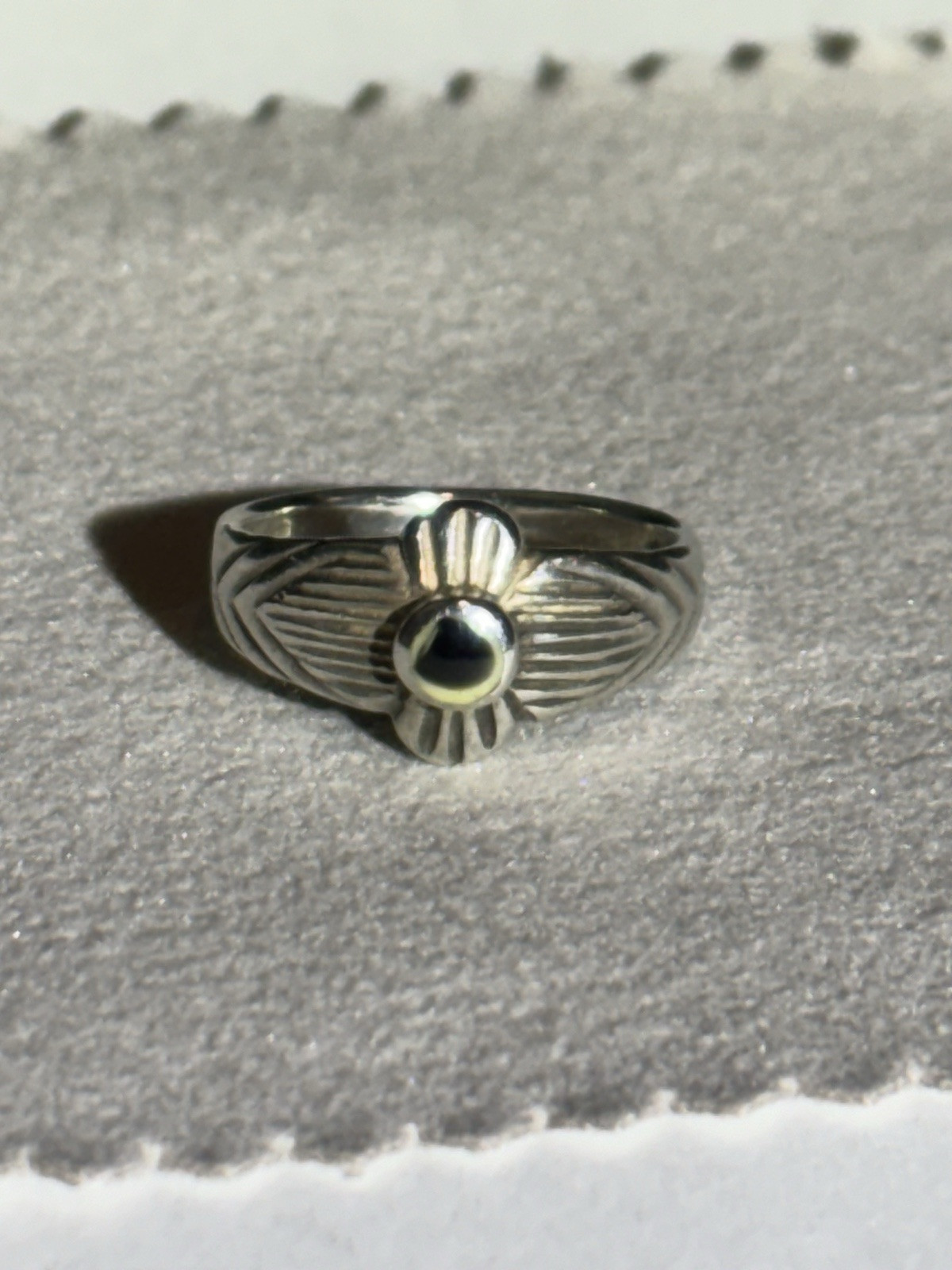 Size 3.25 Vintage Ring Sterling Silver