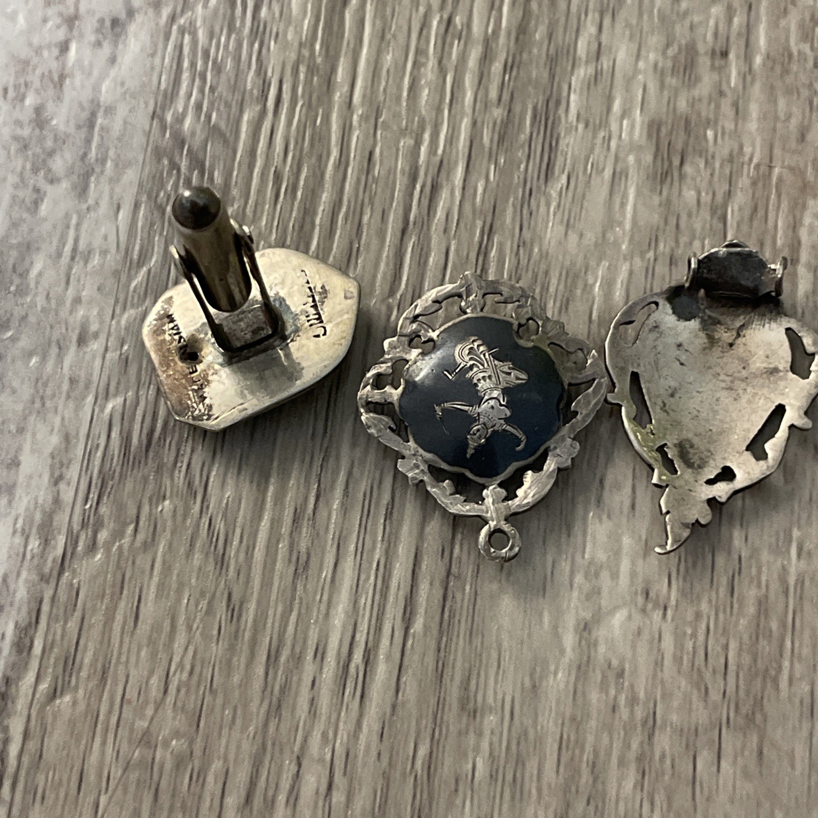 Large 1940’s Siam Sterling Silver and Bracelet & Misc, Incomplete – 68 grams