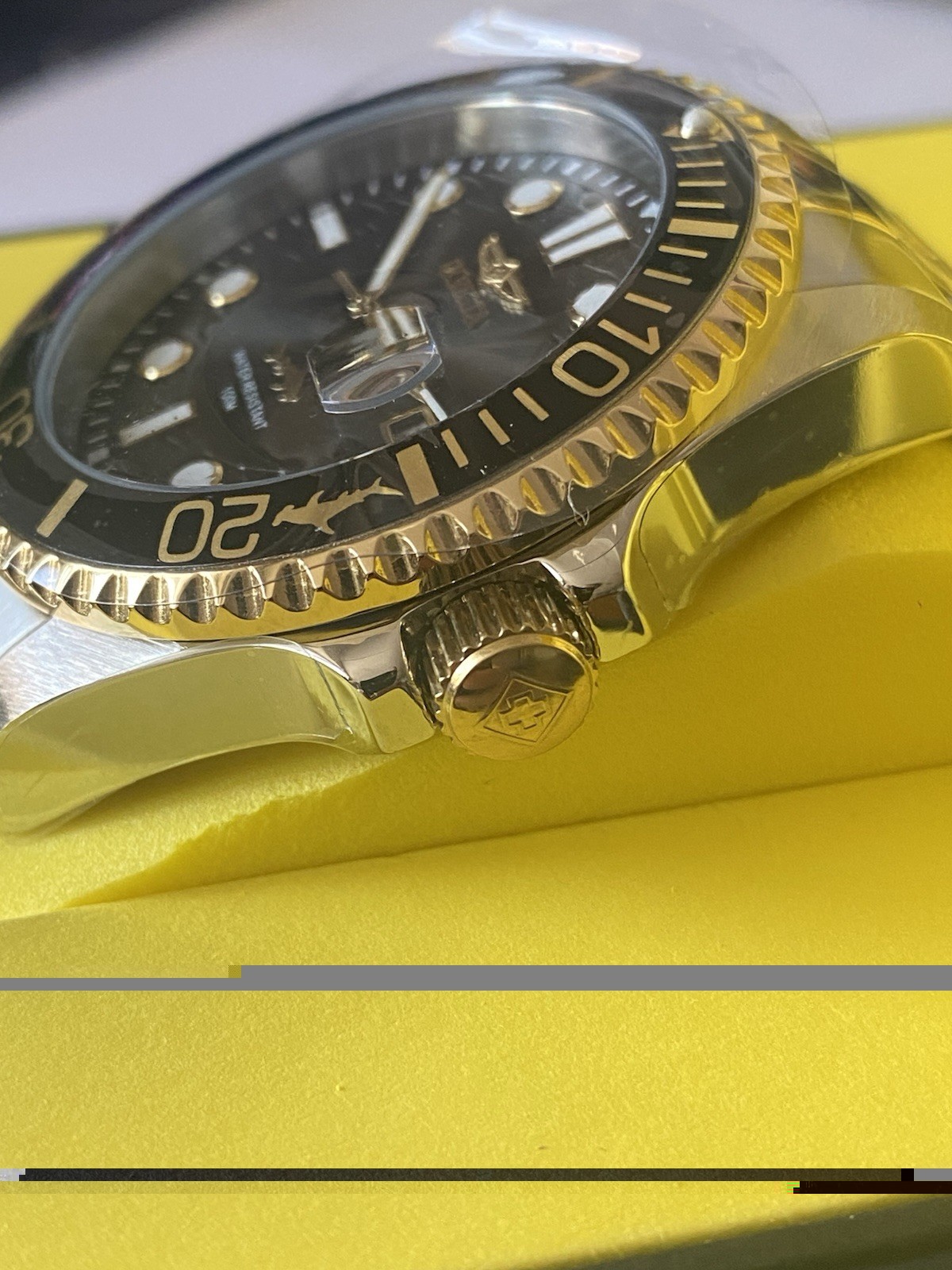 Brand New Invicta Pro Diver Currentwave Men’s Watch 43mm Steel Gold (30023) New