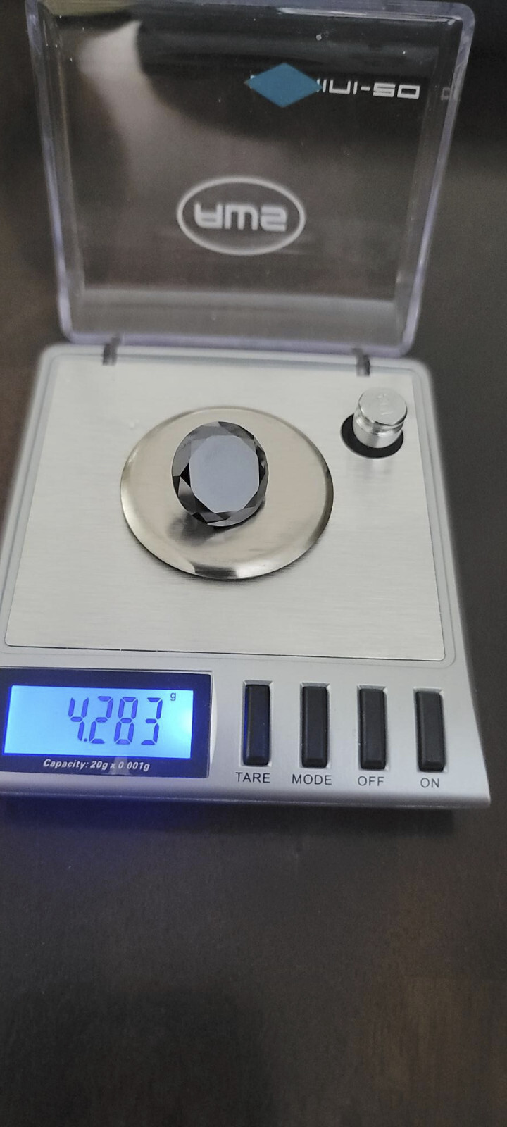 21 1/2 CARAT BLACK LOOSE DIAMOND ROUND BLACK LAB GROWN
