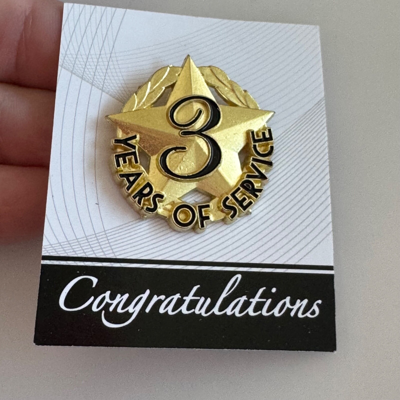 Years of Service Employee Award Pin Tie Tack New in Package 3 5 10 20 25