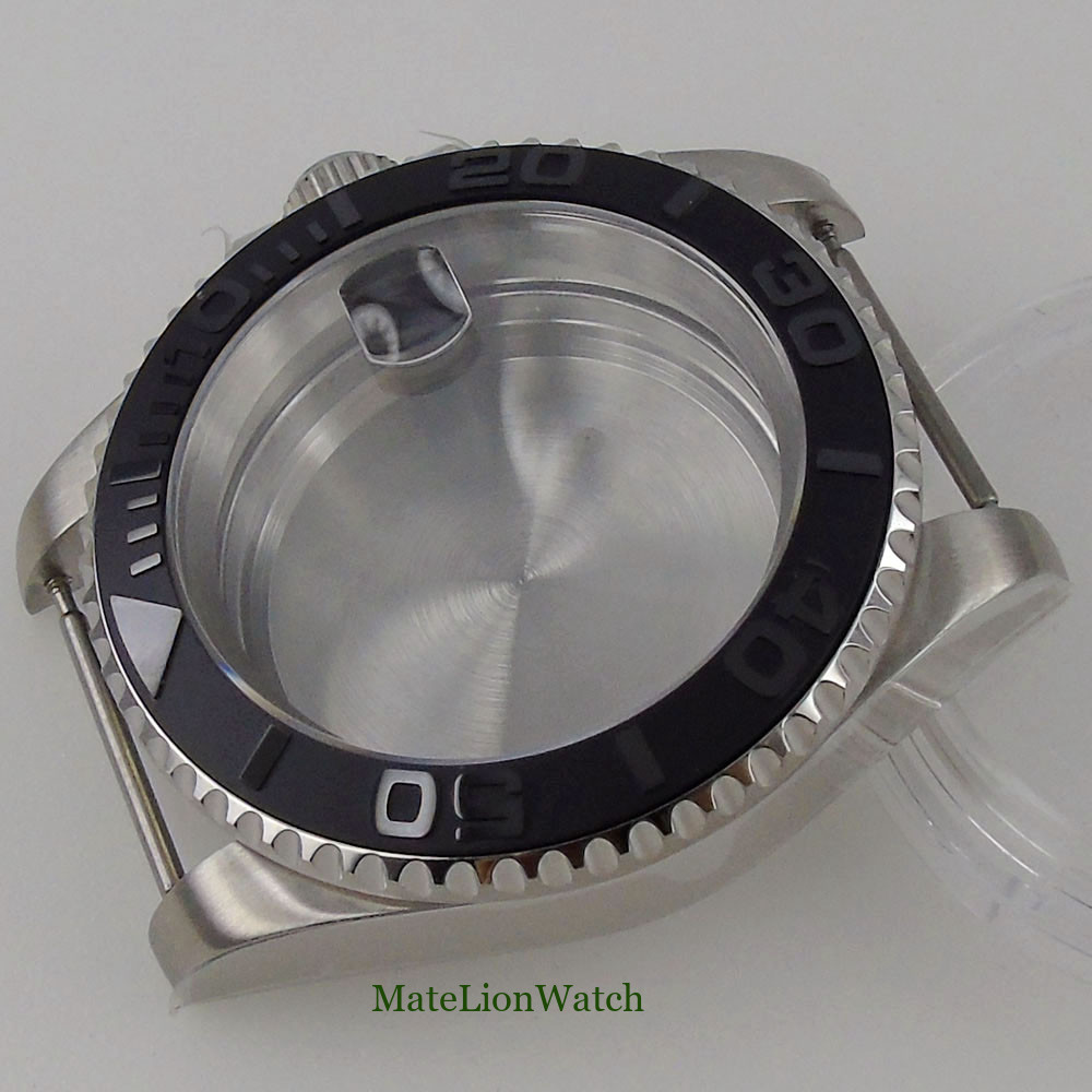 40mm Watch Case Fit NH35 Miyota8215 DG2813 ETA2836 2824 PT5000 Sapphire Crystal