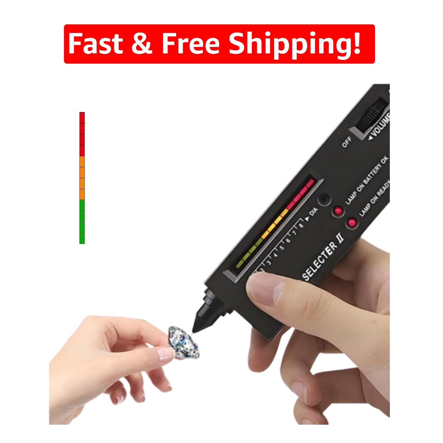 Essential Diamond Tester Pen with Stylus and Leather Pouch – Lightweight Design