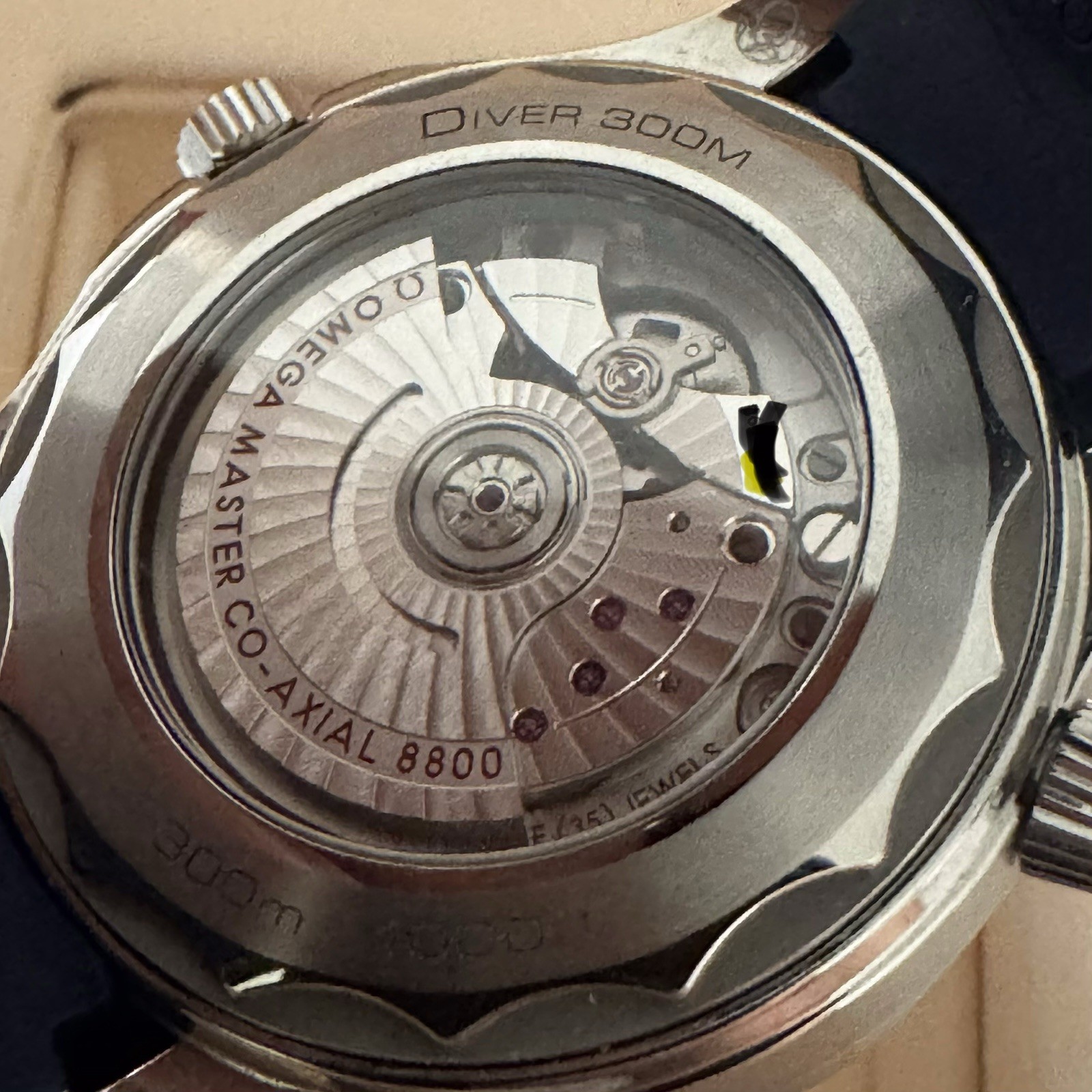 Omega Seamaster Diver 300M Gray Dial Blue Bezel 42mm Rubber & Steel Bracelet